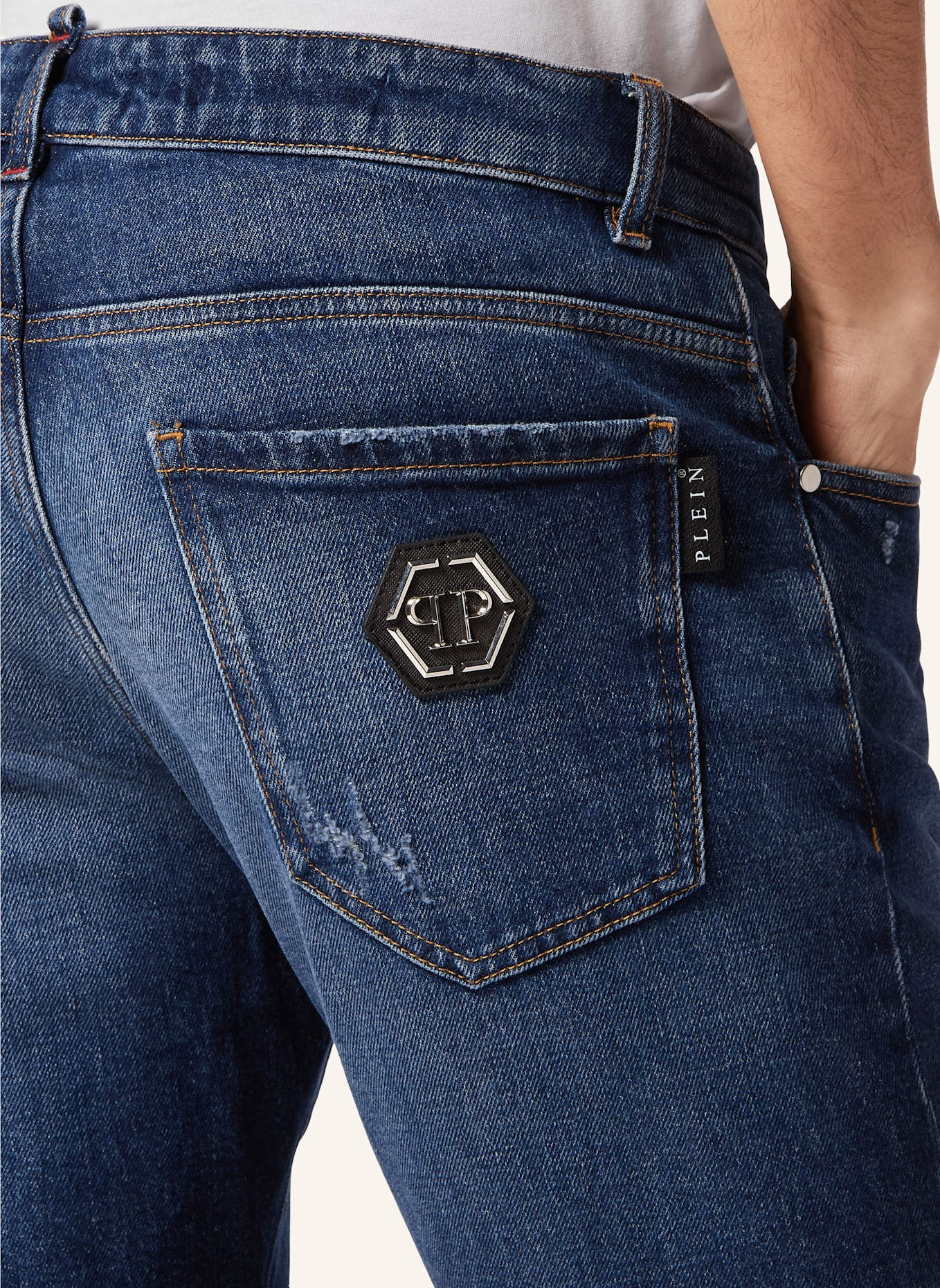 PHILIPP PLEIN Jeans Regular Fit, Farbe: BLAU (Bild 3)