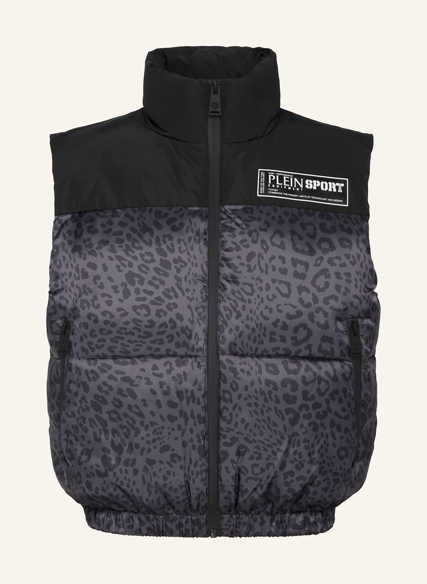 PLEIN SPORT Weste LEOPARD, Farbe: SCHWARZ (Bild 1)