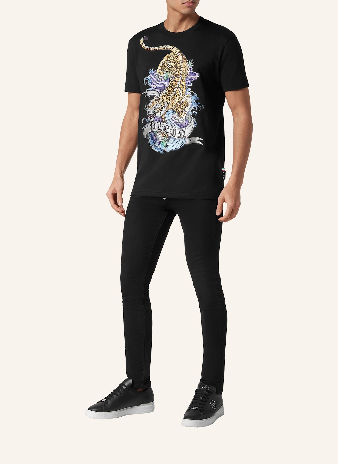 PHILIPP PLEIN T-Shirt TATTOO, Farbe: SCHWARZ (Bild 4)