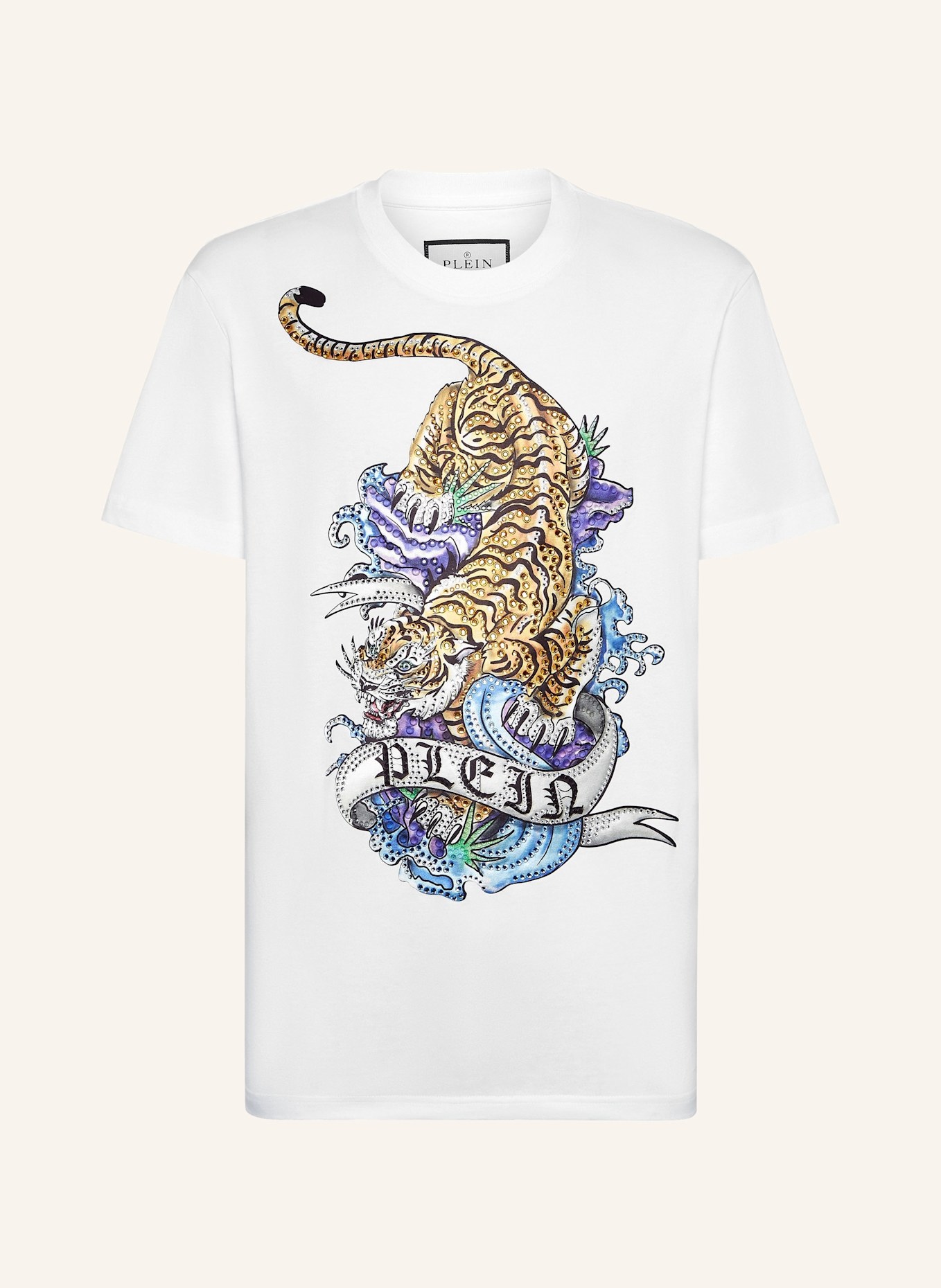 PHILIPP PLEIN T-Shirt TATTOO, Farbe: WEISS (Bild 1)