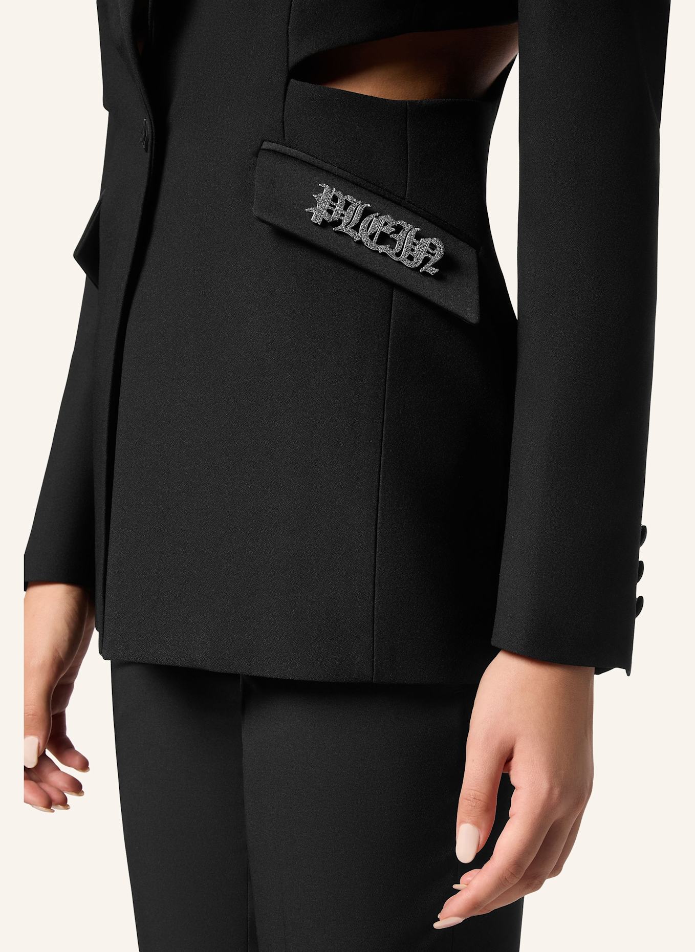 PHILIPP PLEIN Blazer mit Cut-Outs, Farbe: SCHWARZ (Bild 3)