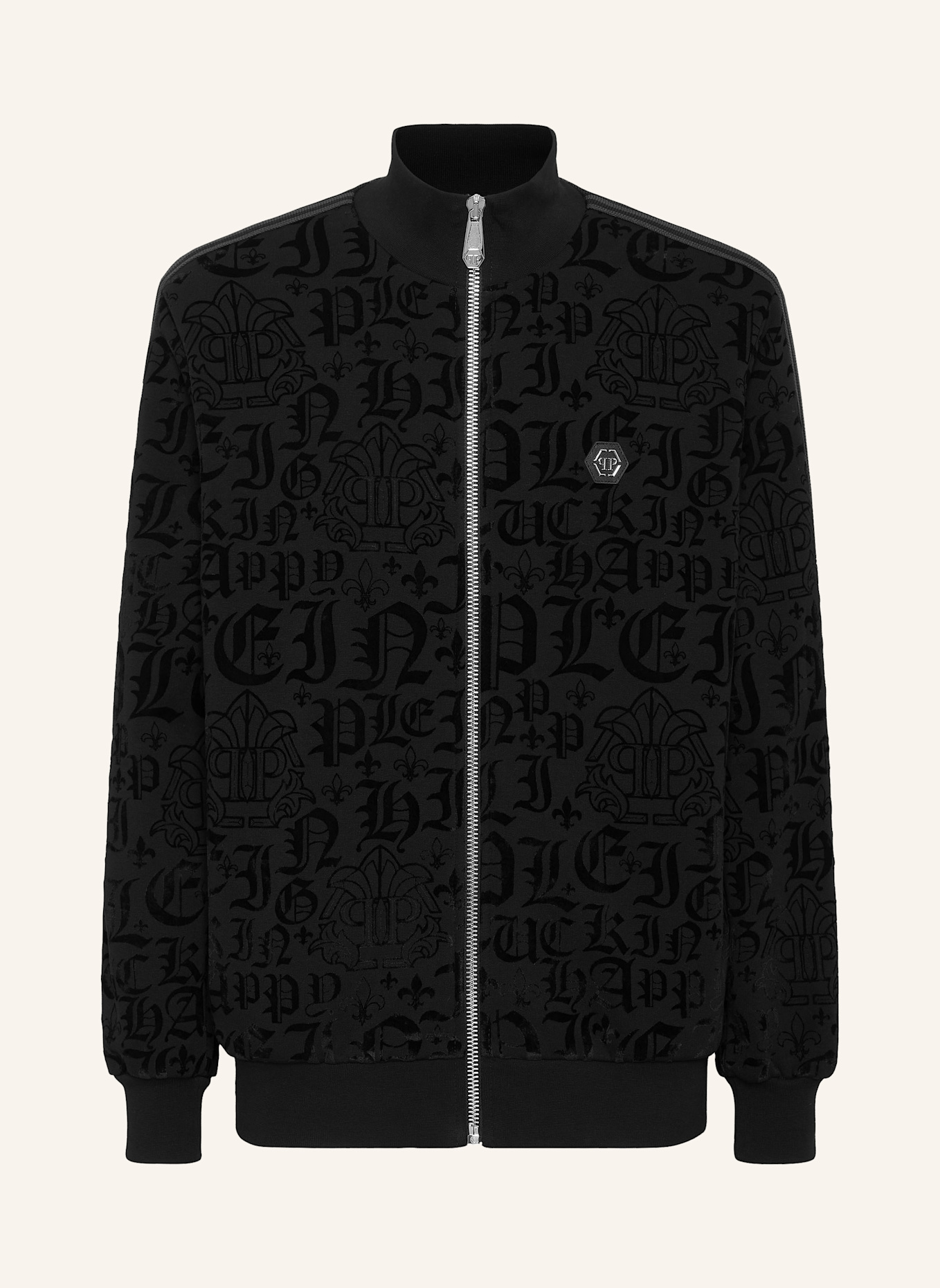 PHILIPP PLEIN Sweatjacke GOTHIC PLEIN, Farbe: SCHWARZ (Bild 1)