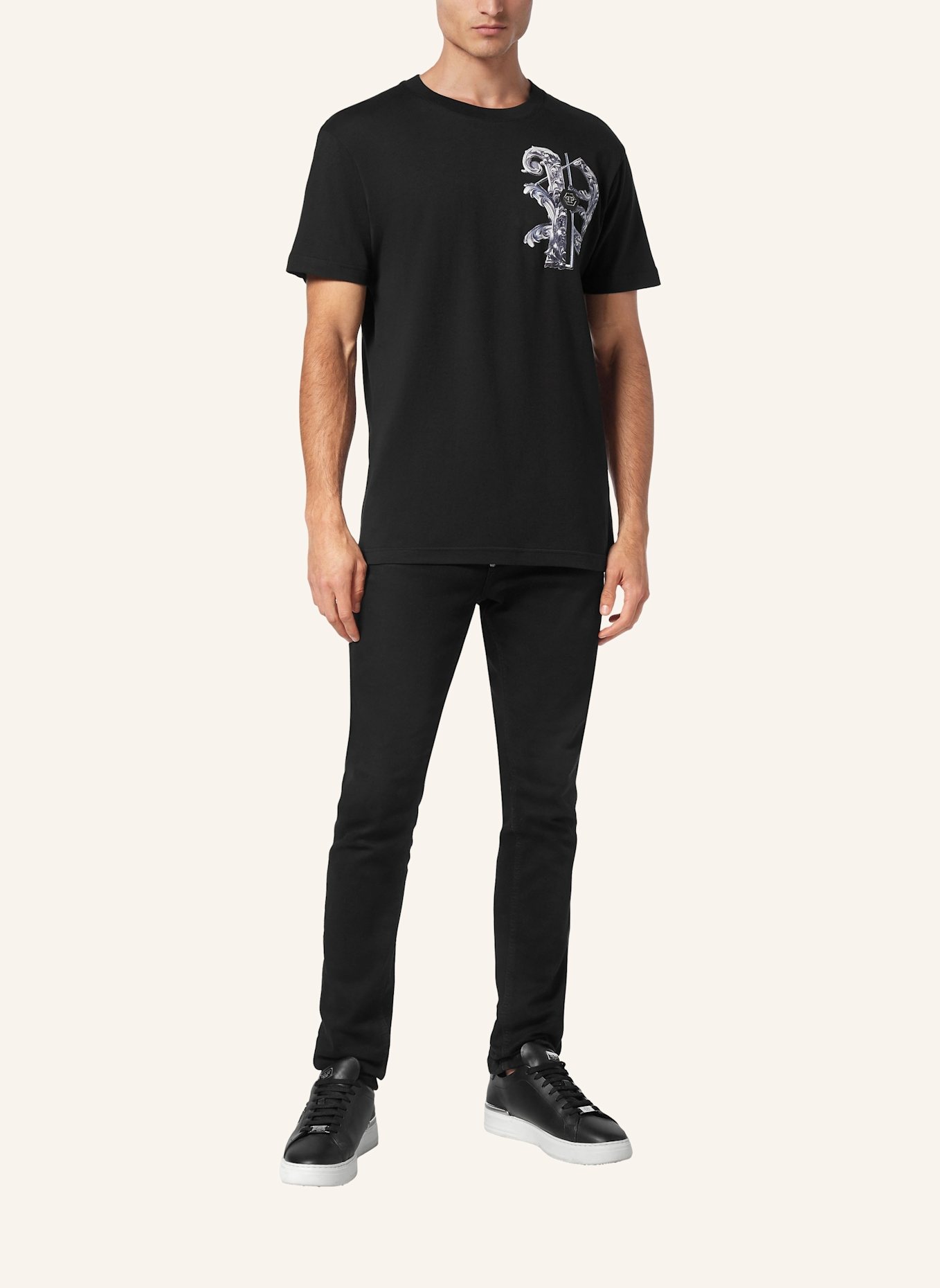 PHILIPP PLEIN T-Shirt SKULL, Farbe: SCHWARZ (Bild 4)