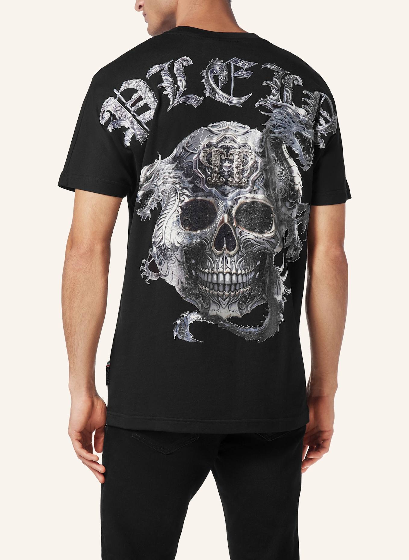 PHILIPP PLEIN T-Shirt SKULL, Farbe: SCHWARZ (Bild 2)