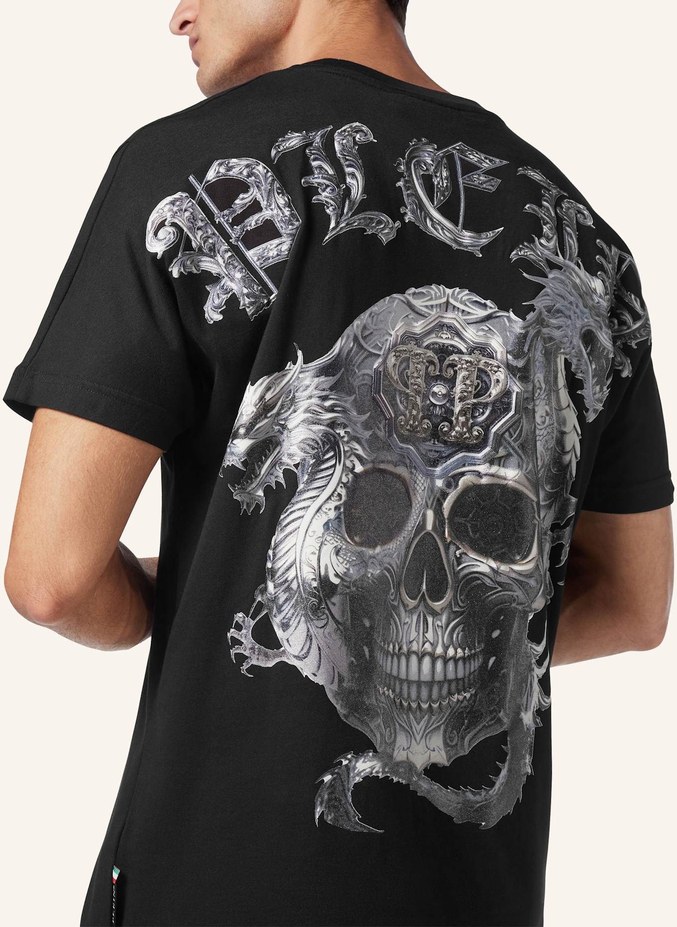 PHILIPP PLEIN T-Shirt SKULL, Farbe: SCHWARZ (Bild 3)