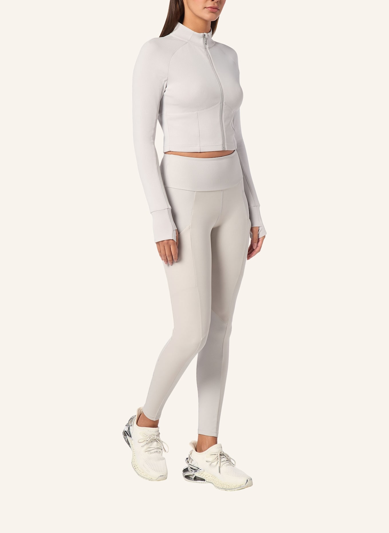 PLEIN SPORT Cropped Top, Farbe: GRAU (Bild 4)