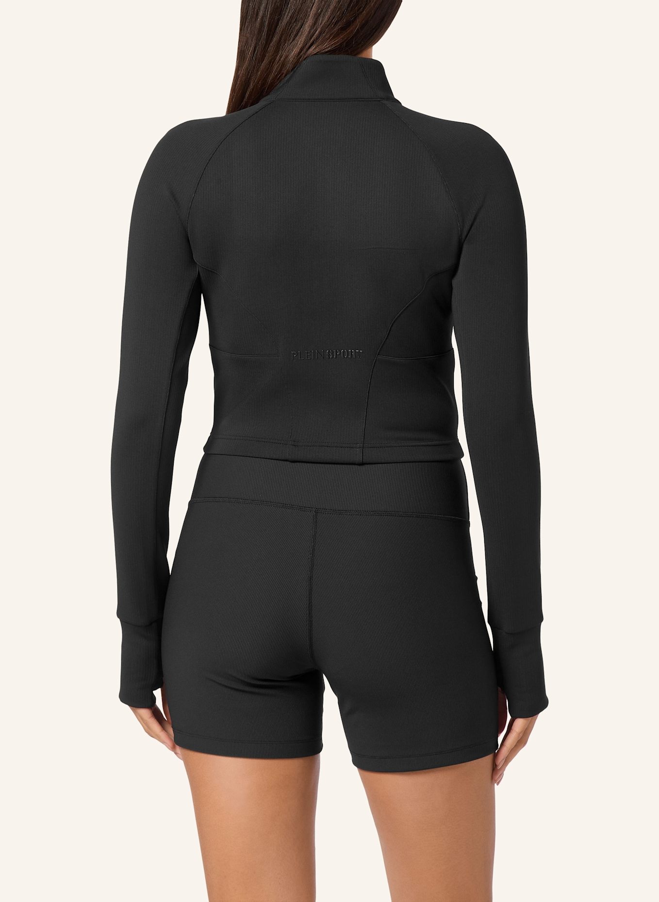 PLEIN SPORT Cropped Top, Farbe: SCHWARZ (Bild 2)