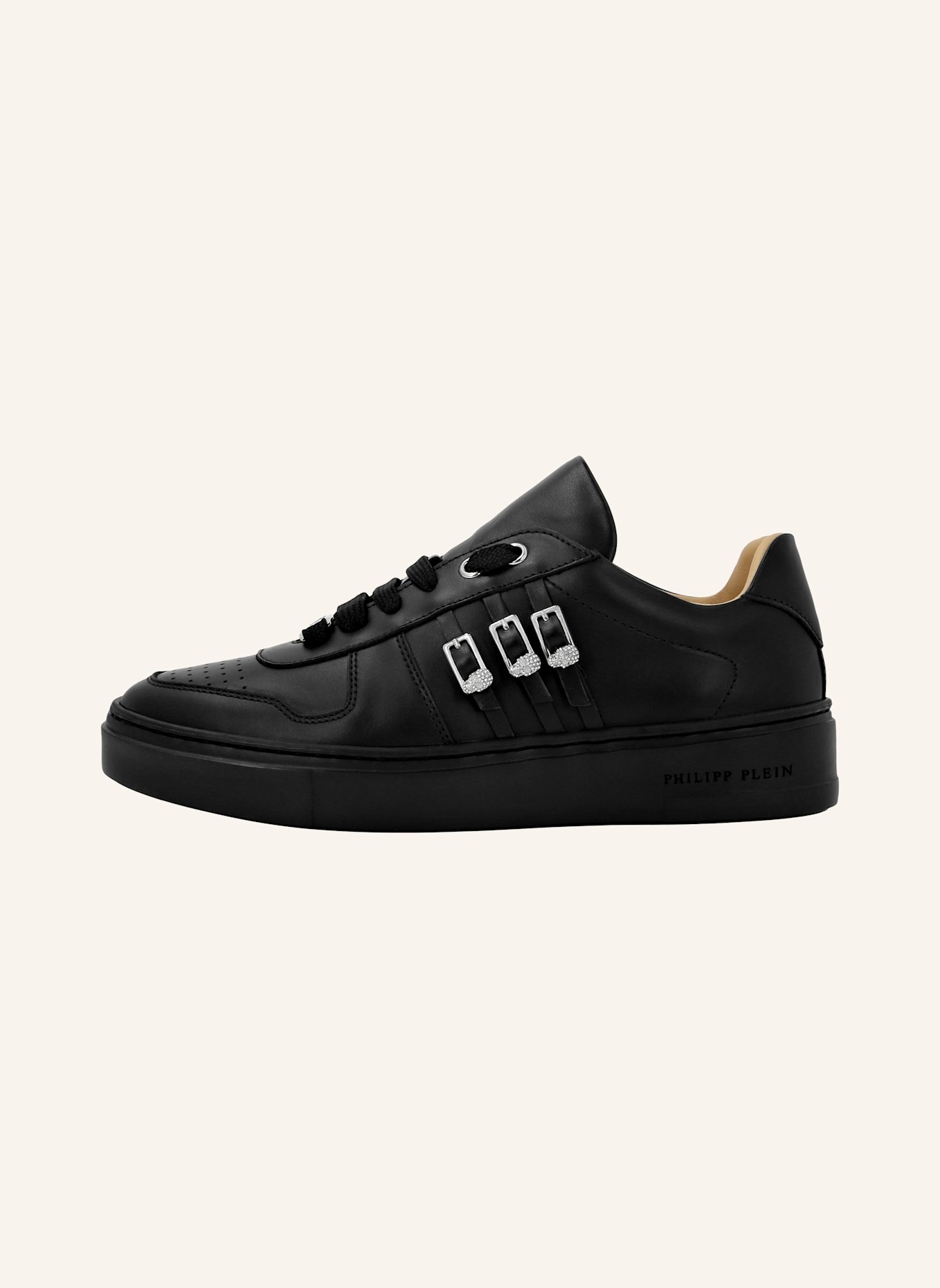 PHILIPP PLEIN Leder Sneaker SKULL, Farbe: SCHWARZ (Bild 3)