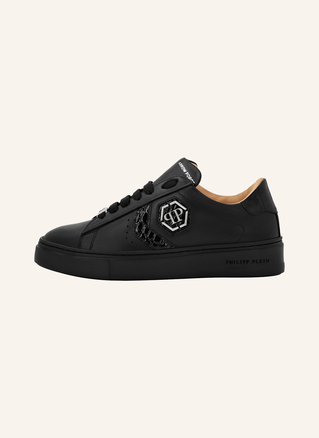 PHILIPP PLEIN Leder Sneaker ARROW, Farbe: SCHWARZ (Bild 3)