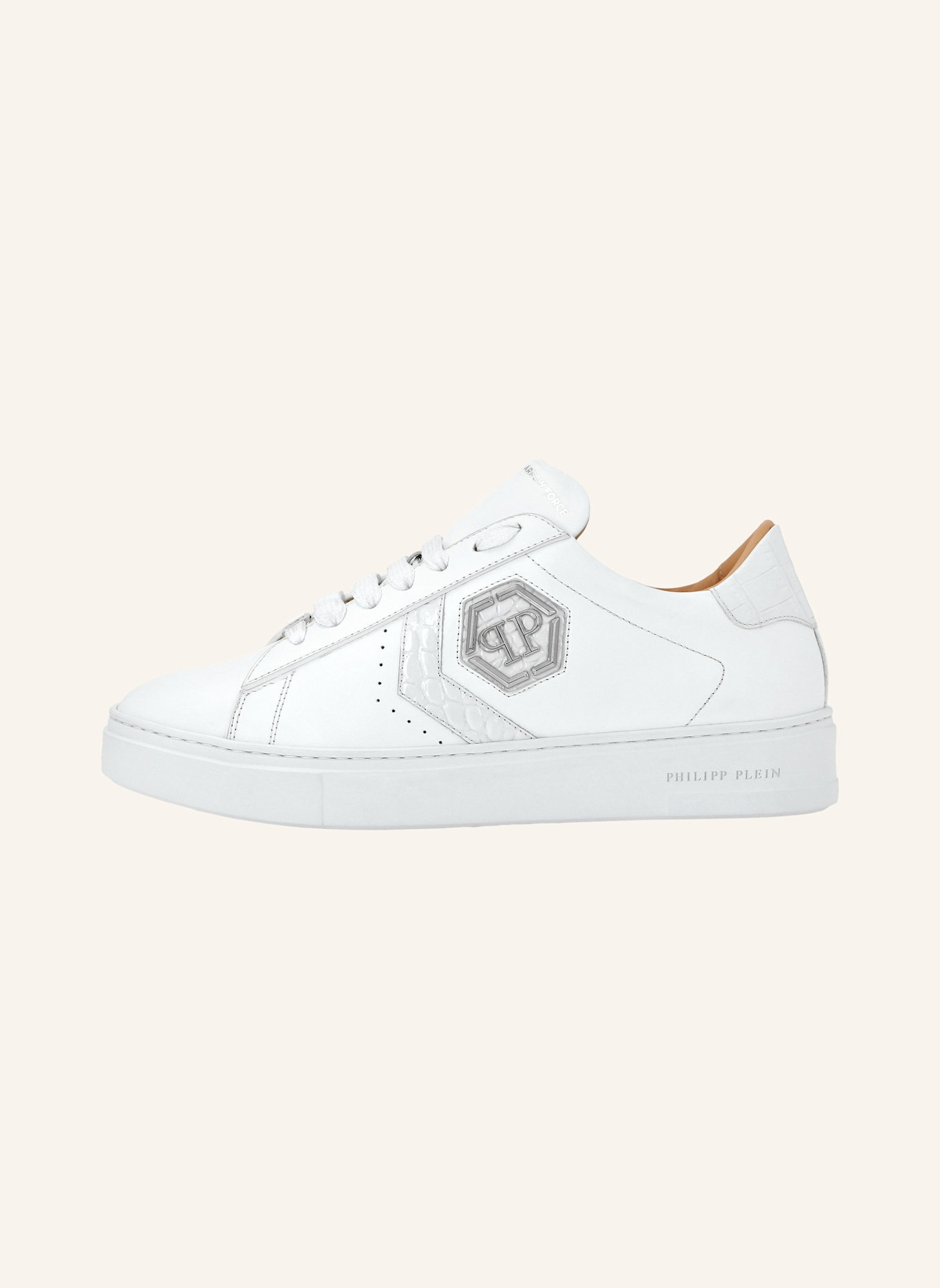 PHILIPP PLEIN Leder Sneaker ARROW, Farbe: WEISS (Bild 3)