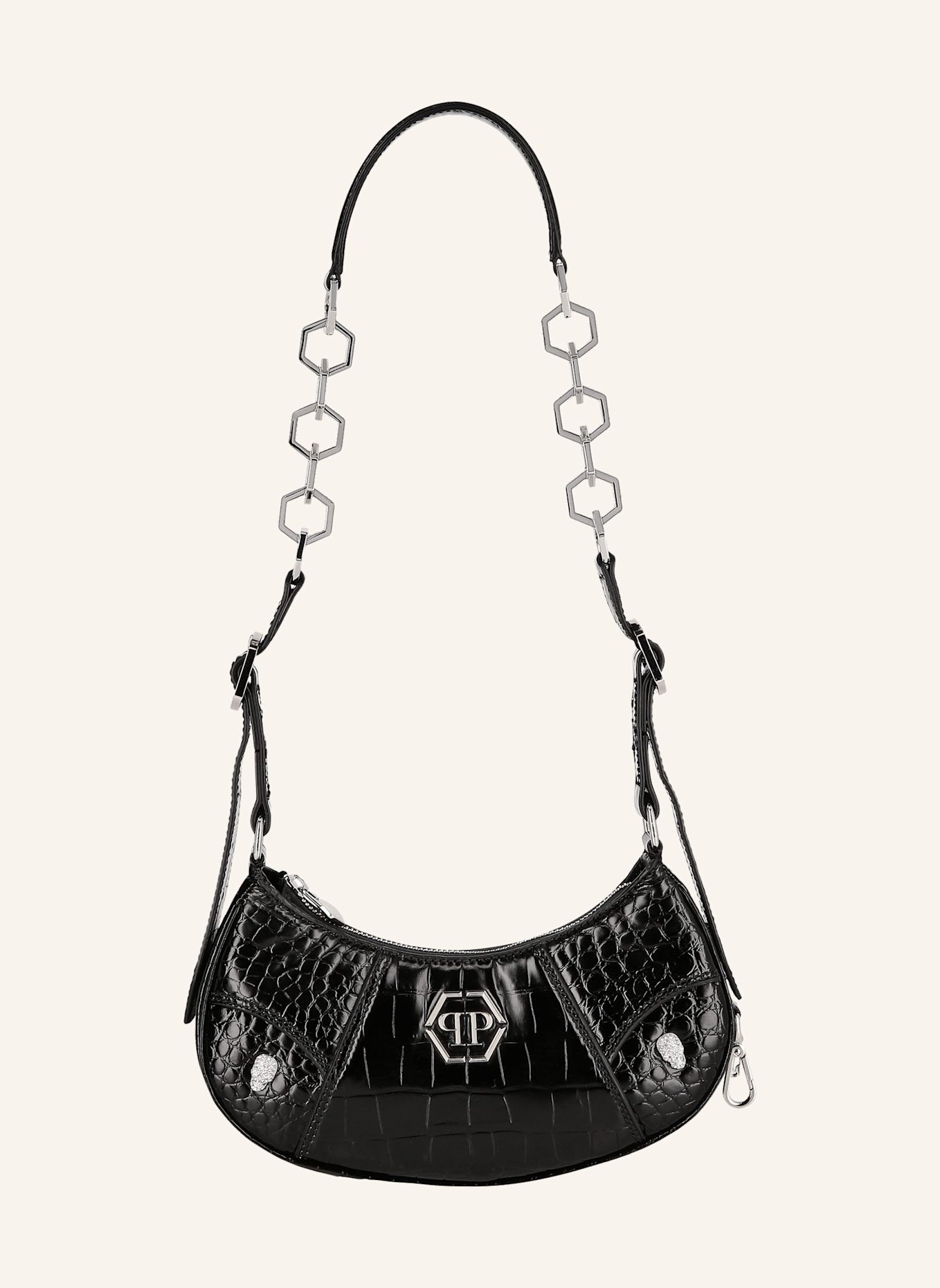 PHILIPP PLEIN Schultertasche, Farbe: SCHWARZ (Bild 1)