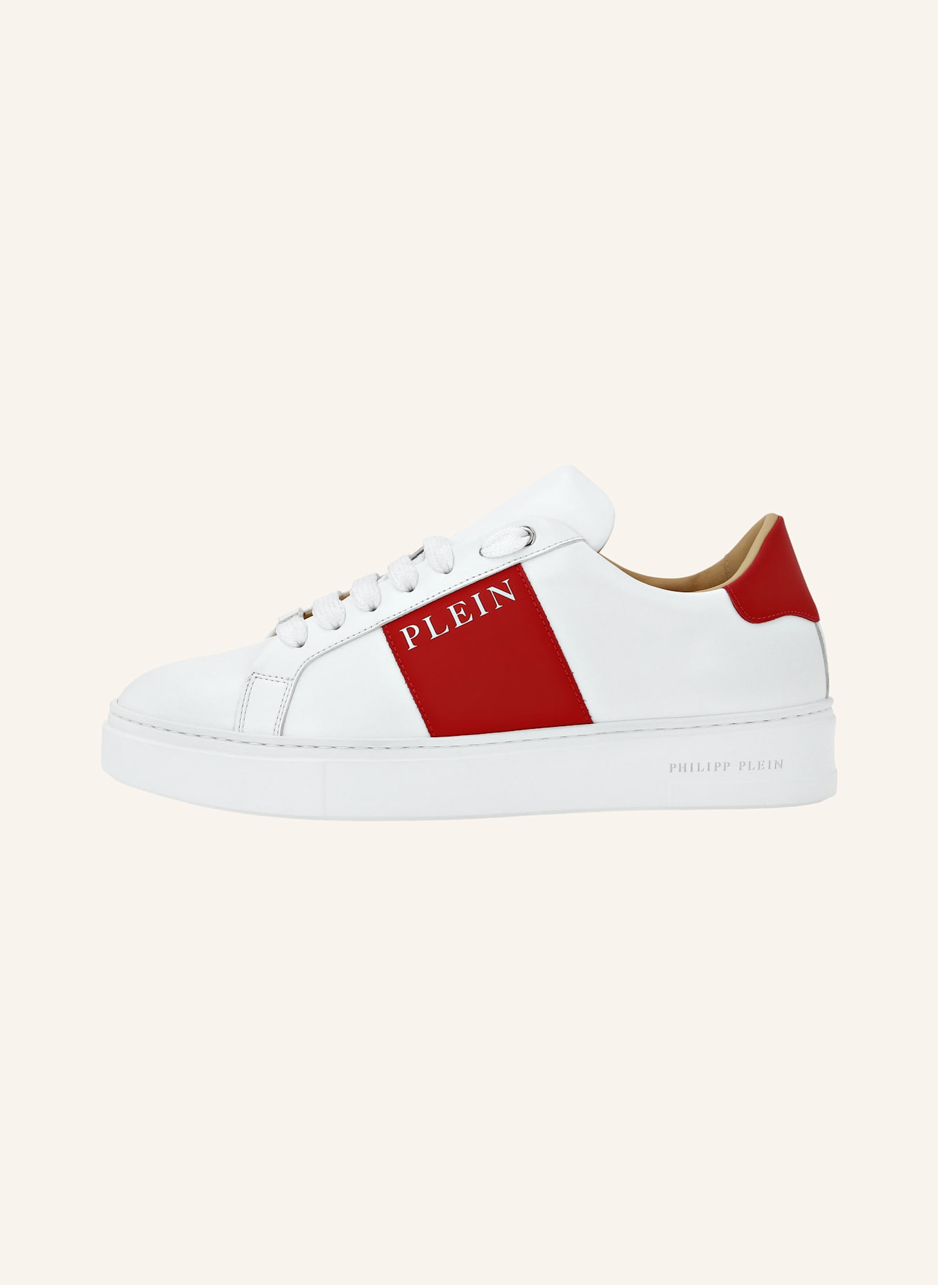 PHILIPP PLEIN Leder Sneaker, Farbe: WEISS (Bild 3)