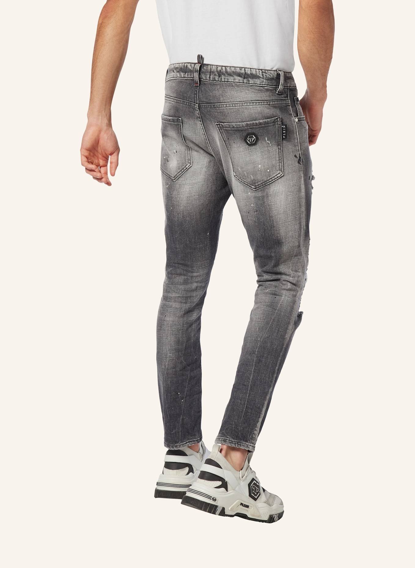 PHILIPP PLEIN Jeans Skinny Fit, Farbe: GRAU (Bild 2)