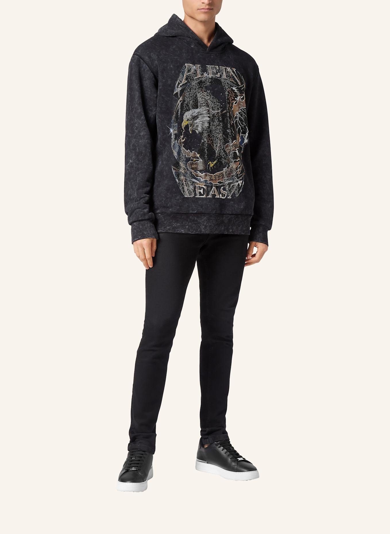 PHILIPP PLEIN Hoodie, Farbe: SCHWARZ (Bild 4)