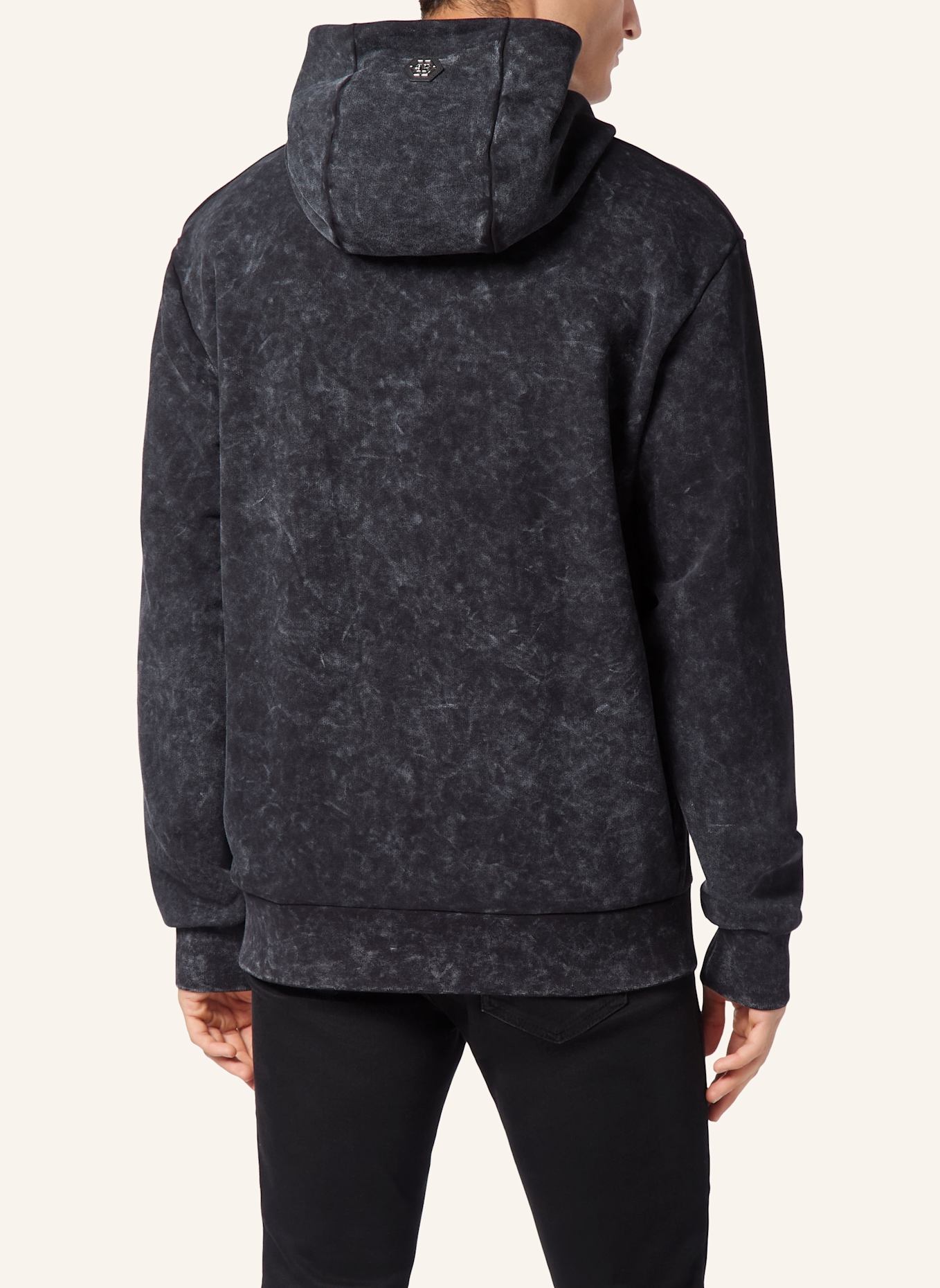 PHILIPP PLEIN Hoodie, Farbe: SCHWARZ (Bild 2)