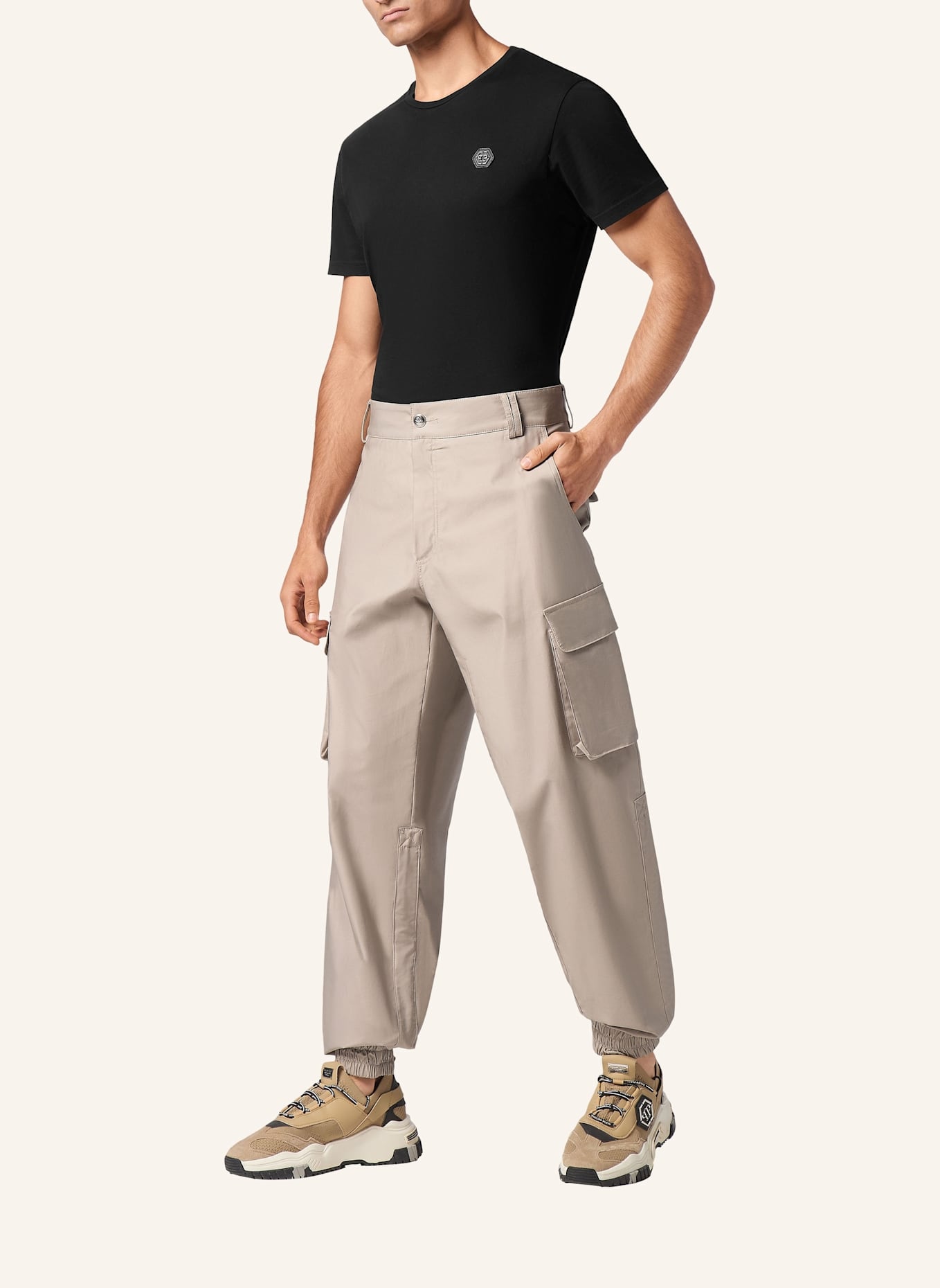 PHILIPP PLEIN Hose Cargo-Passform: BEIGE