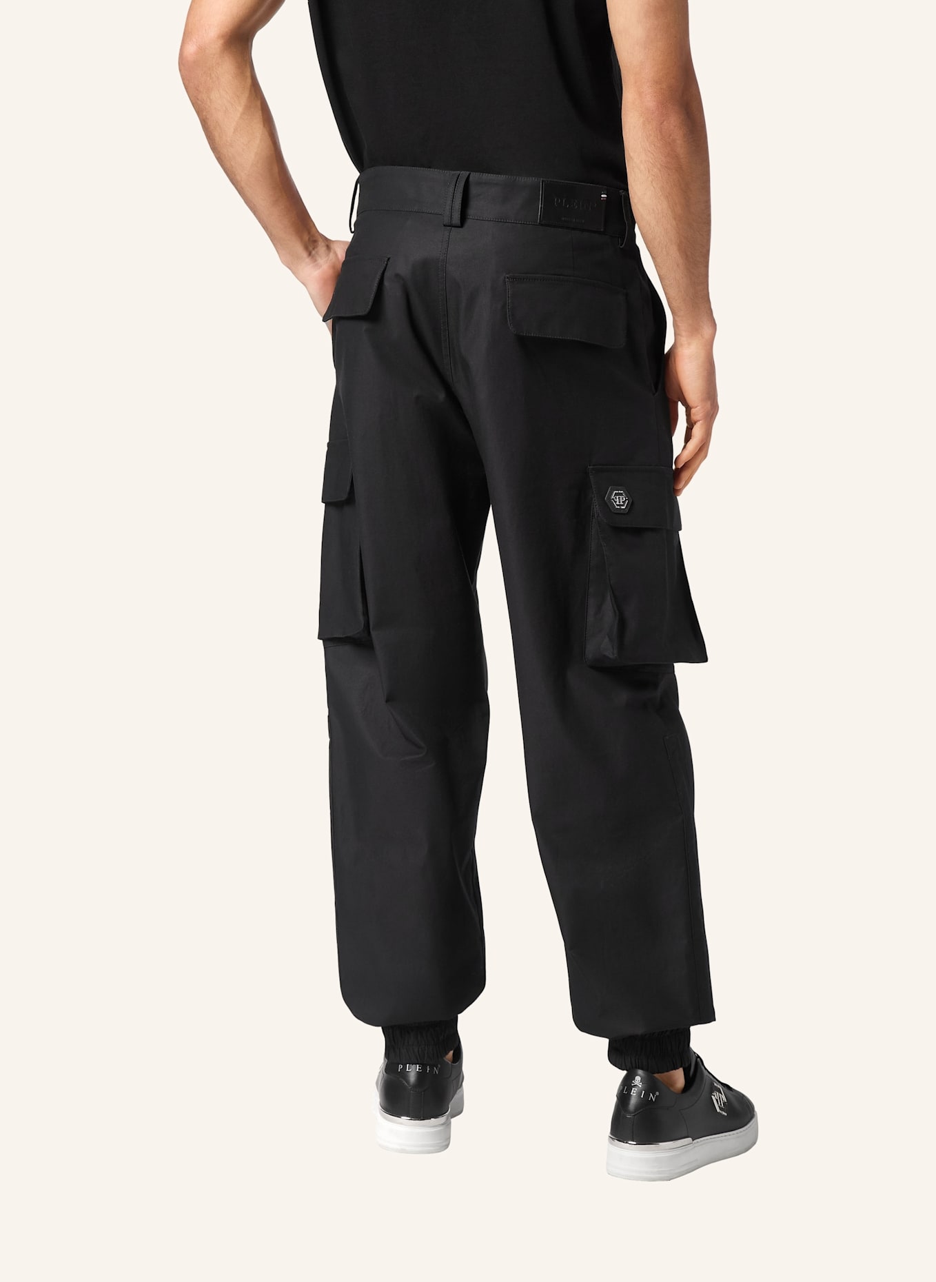 PHILIPP PLEIN PHILIPP PLEIN Cargohose Hose, Farbe: SCHWARZ (Bild 2)