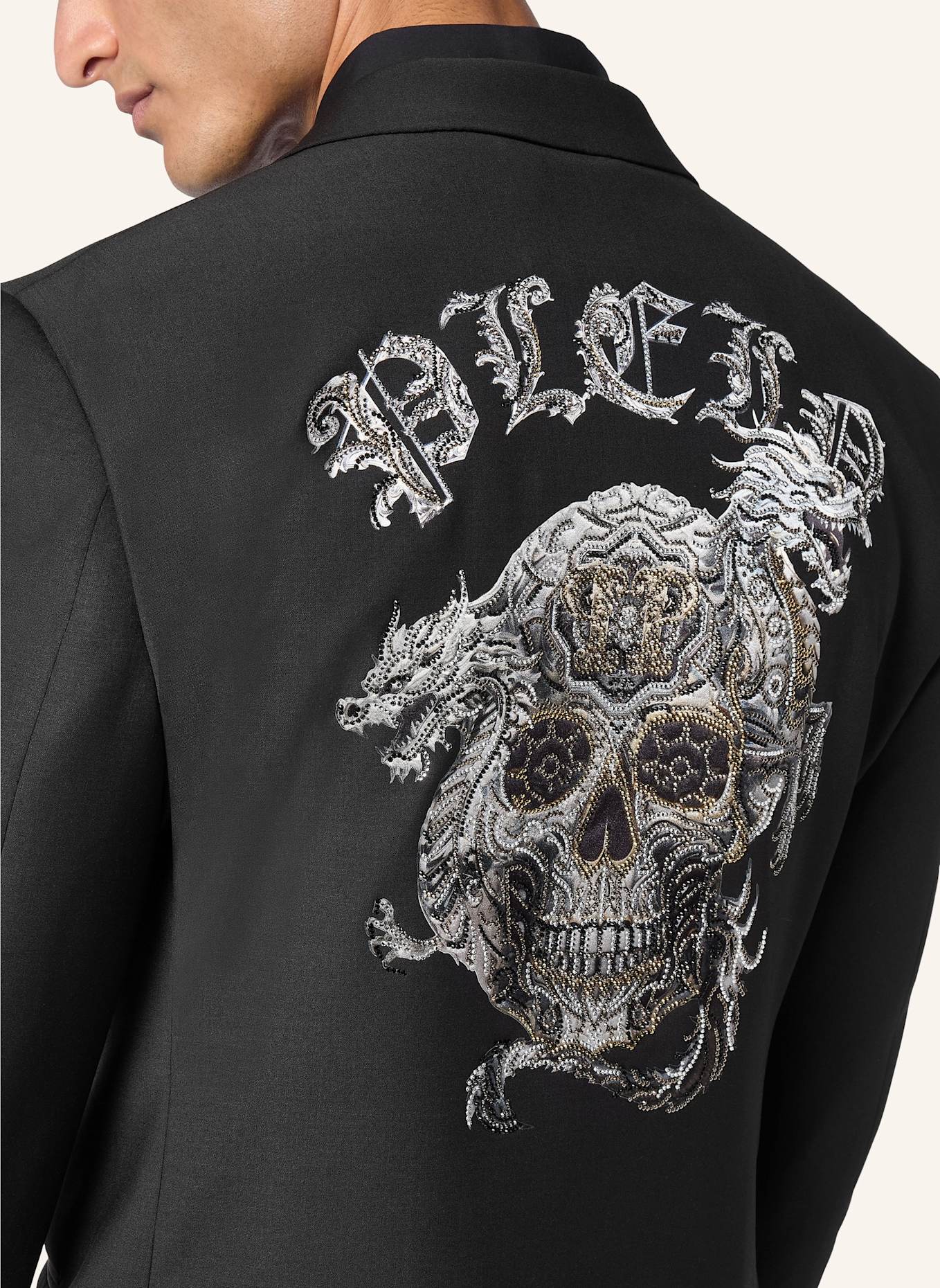 PHILIPP PLEIN Woll Sakko SKULL, Farbe: SCHWARZ (Bild 3)