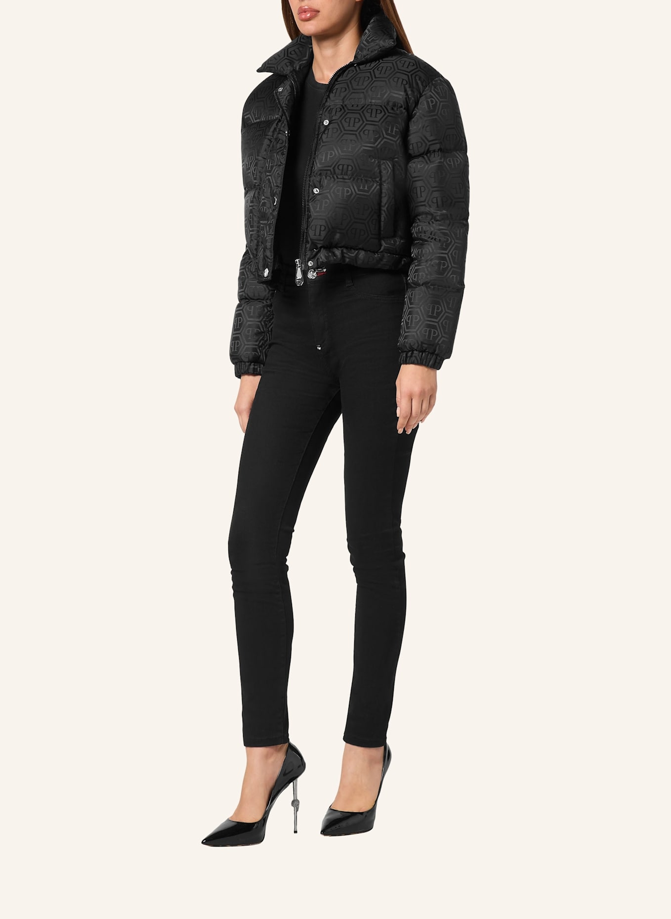 PHILIPP PLEIN Daunenjacke MONOGRAM, Farbe: SCHWARZ (Bild 4)