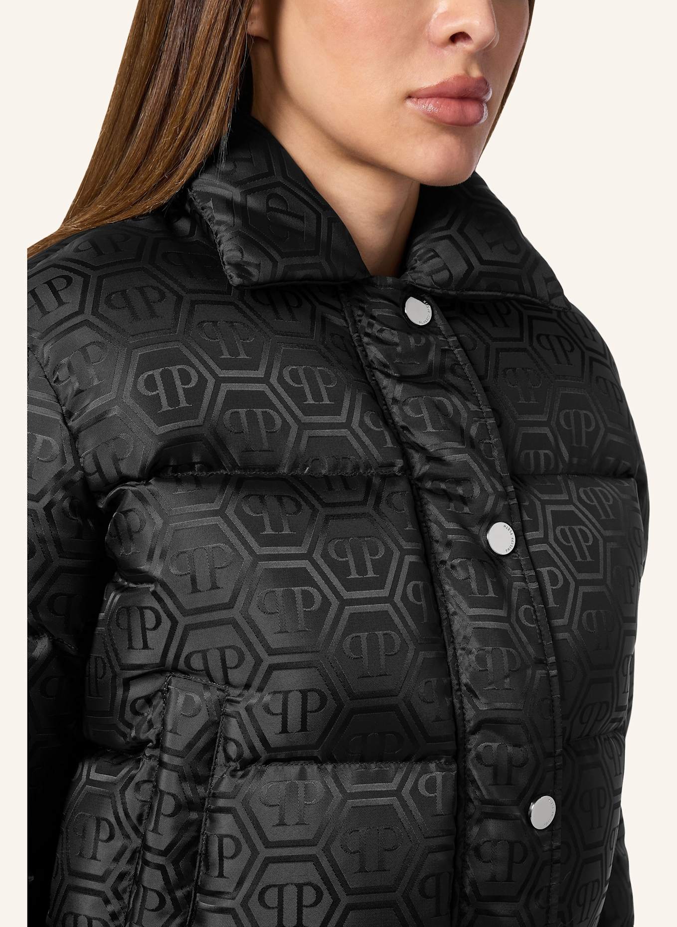 PHILIPP PLEIN Daunenjacke MONOGRAM, Farbe: SCHWARZ (Bild 3)