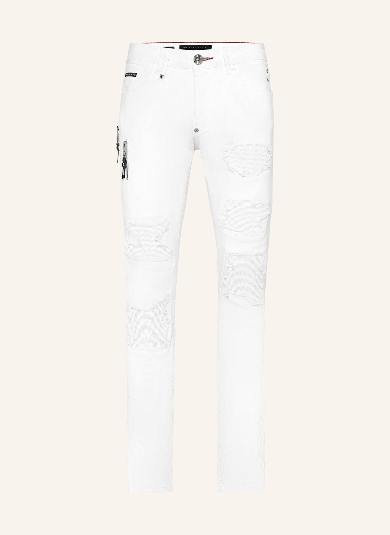 PHILIPP PLEIN Jeans Slim Fit ROCK STAR: WEISS