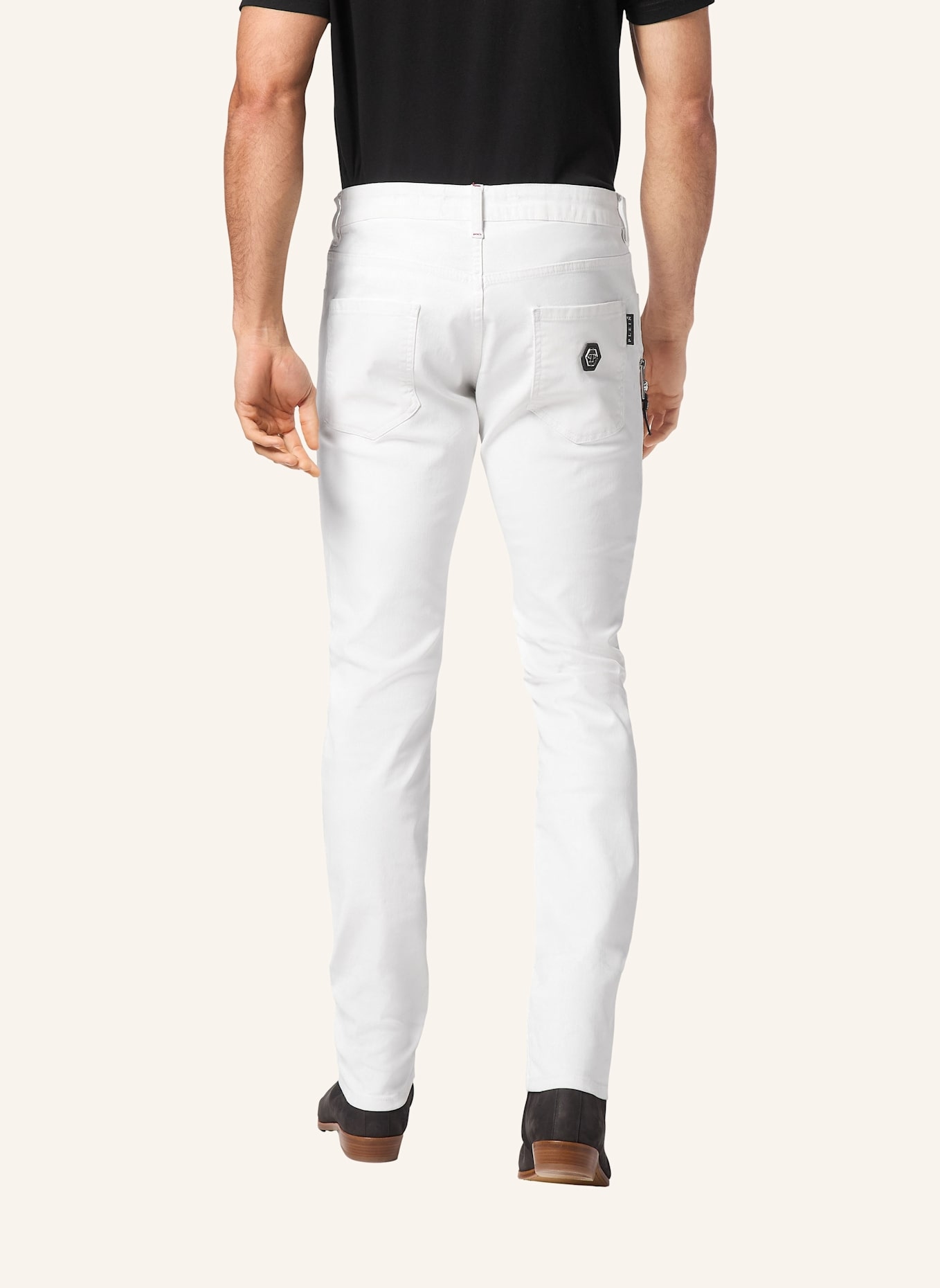 PHILIPP PLEIN Jeans Slim Fit ROCK STAR: WEISS