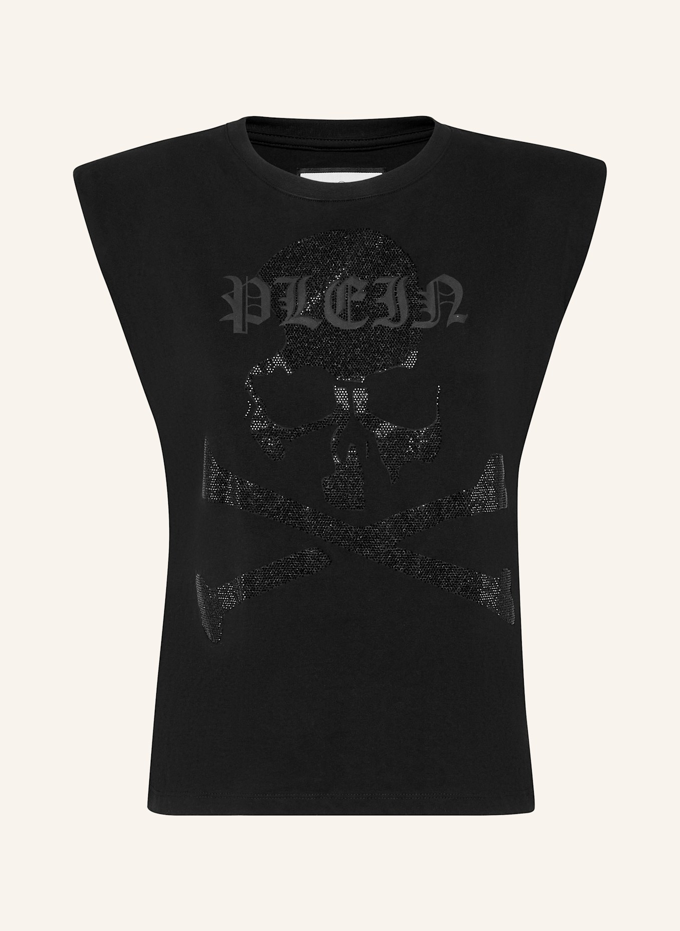 PHILIPP PLEIN Tanktop SKULL&BONES, Farbe: SCHWARZ (Bild 1)