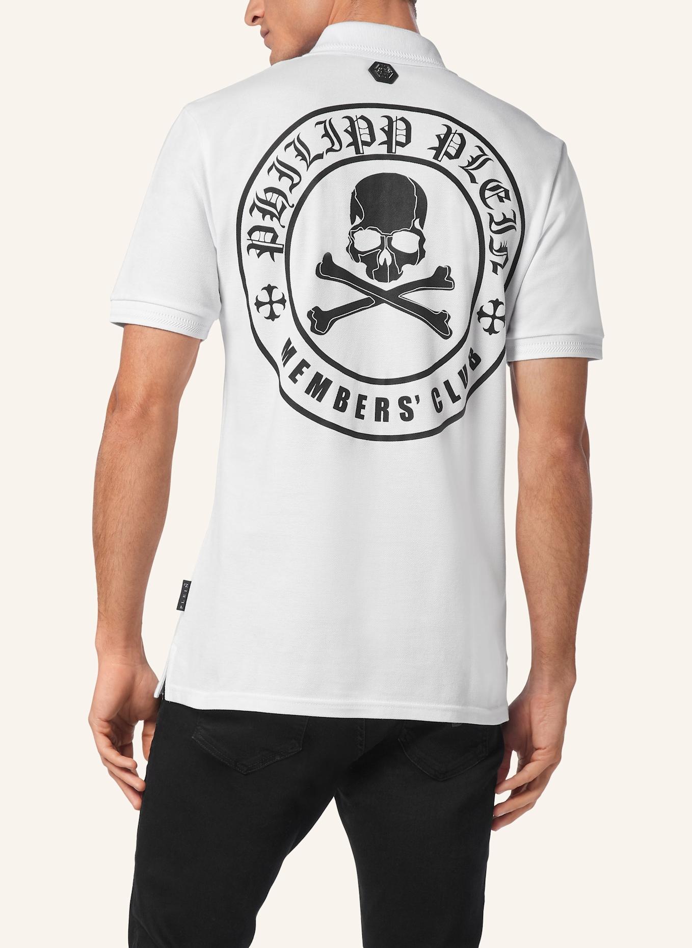 PHILIPP PLEIN Poloshirt SKULL&BONES, Farbe: WEISS (Bild 2)