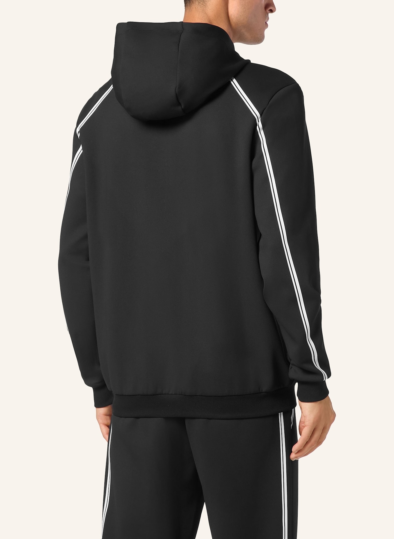 PLEIN SPORT Sweatjacke mit Kapuze, Farbe: SCHWARZ (Bild 2)