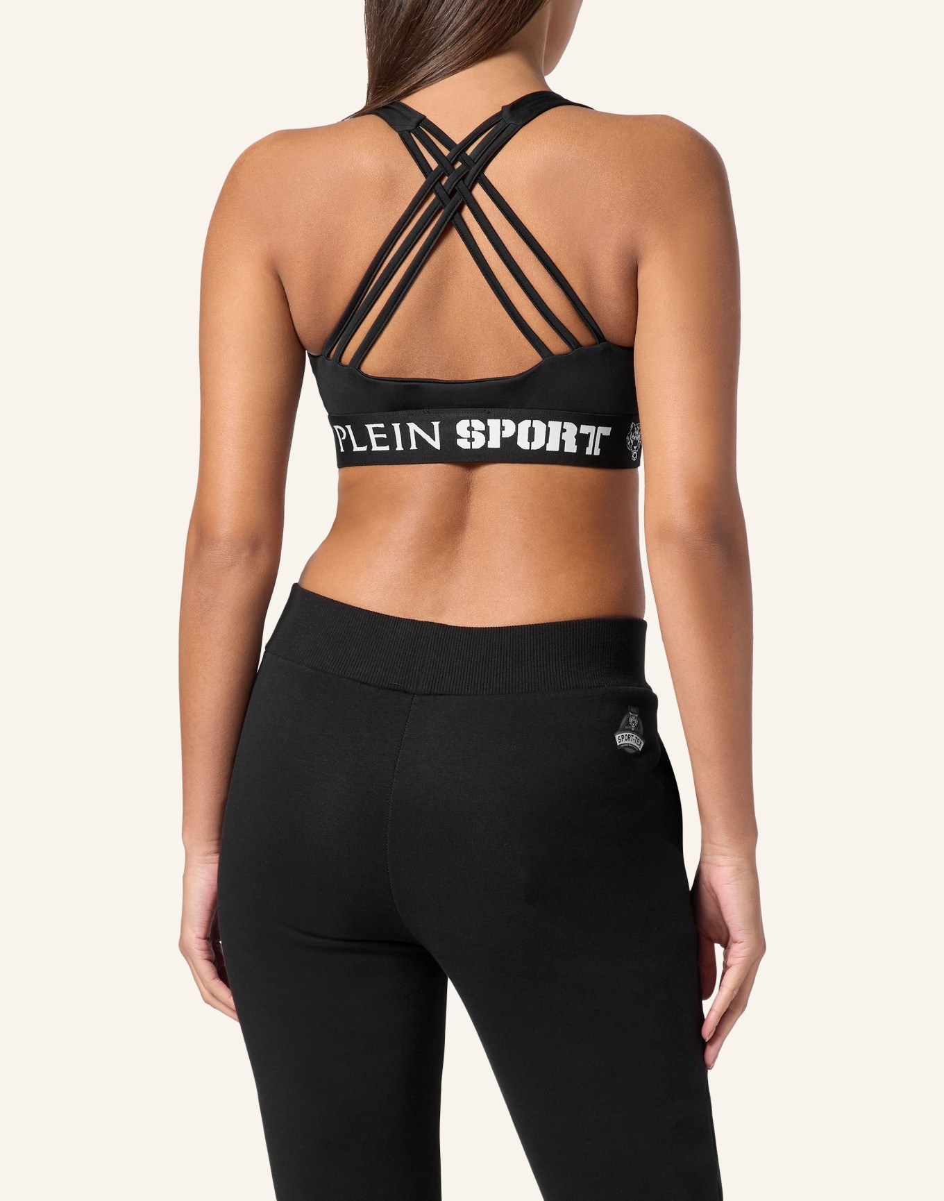 PLEIN SPORT Cropped Top, Farbe: SCHWARZ (Bild 2)