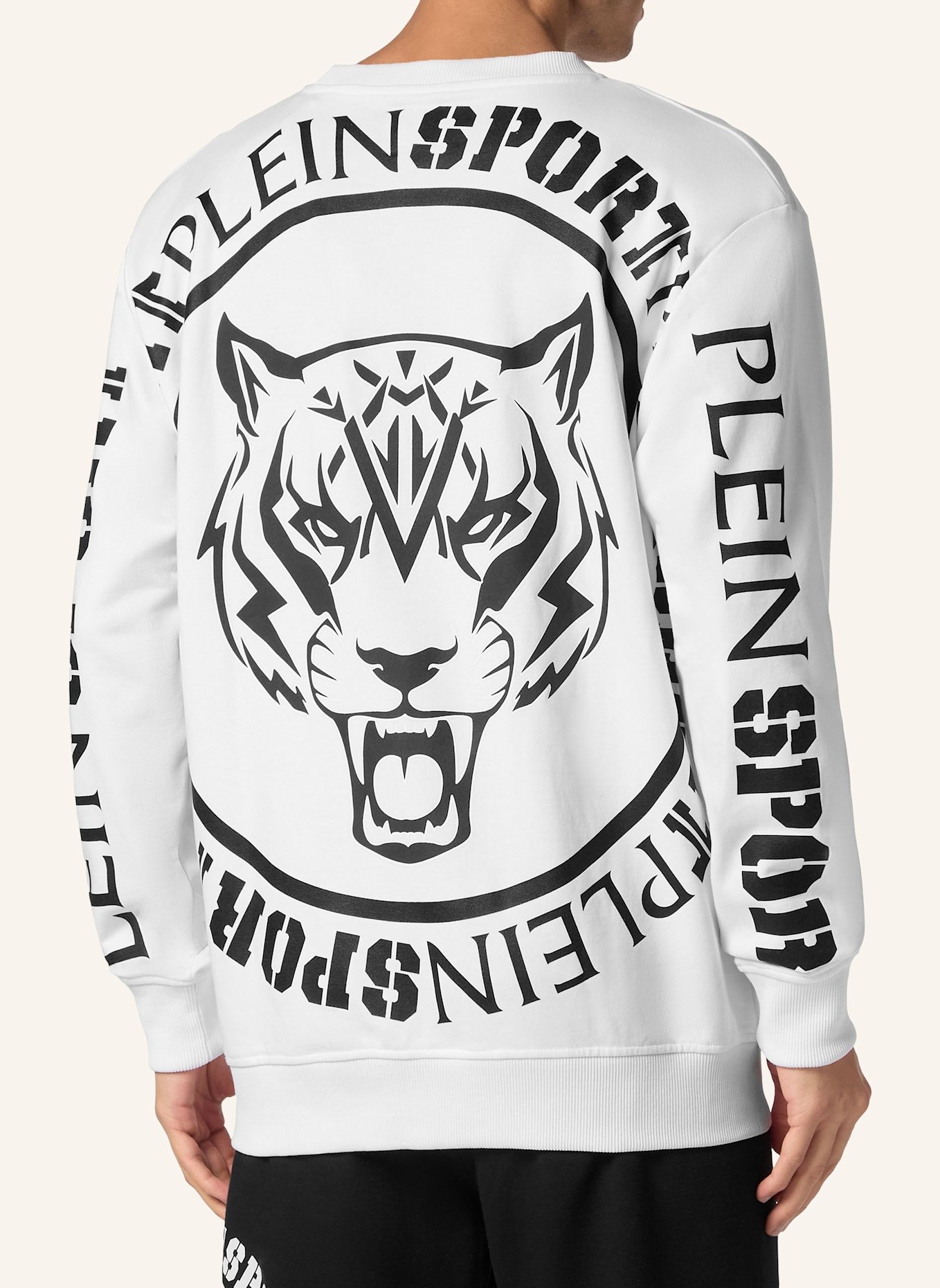 PLEIN SPORT Sweatshirt CARBON TIGER, Farbe: WEISS (Bild 2)