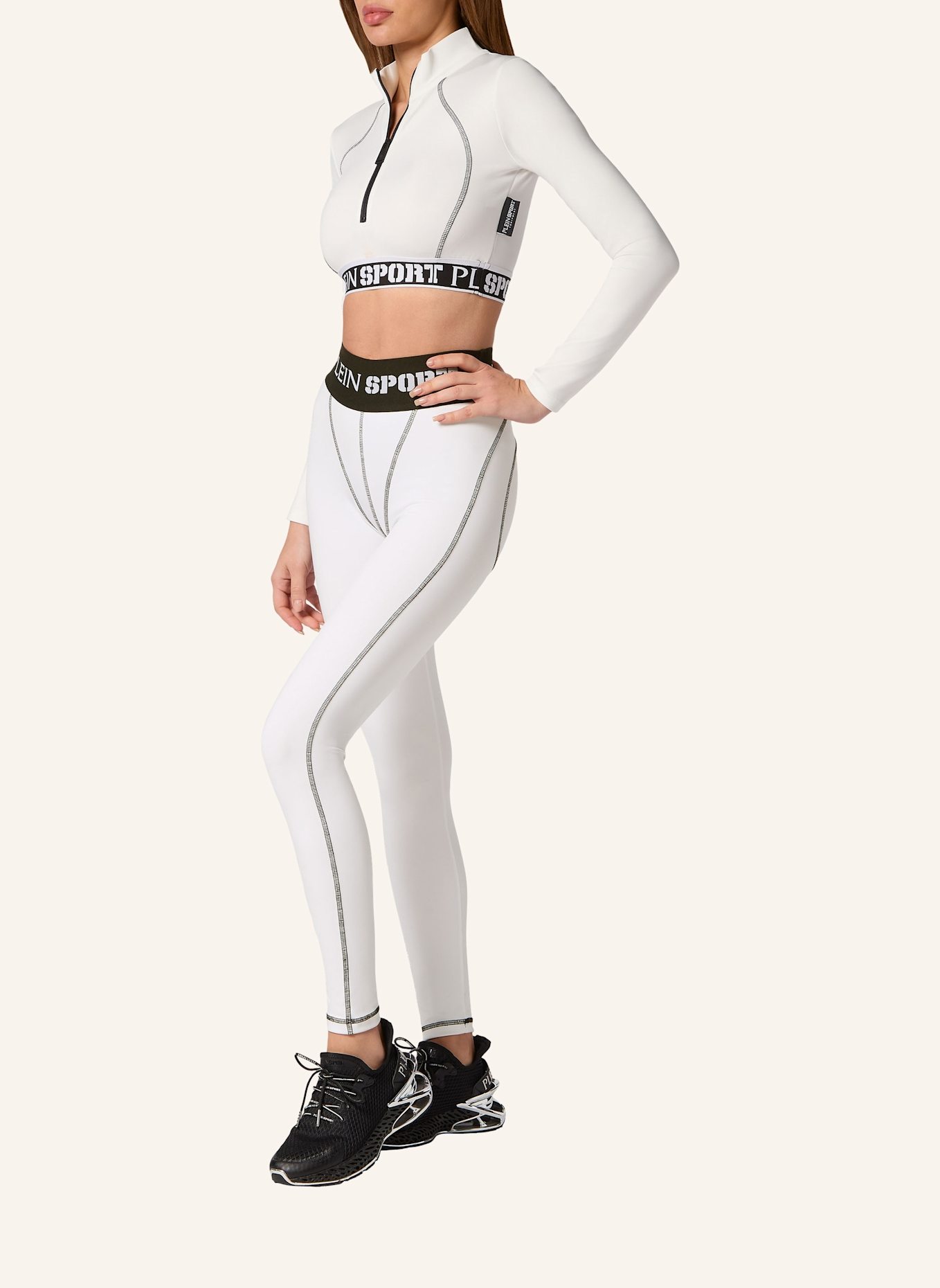 PLEIN SPORT Cropped Top, Farbe: WEISS (Bild 4)