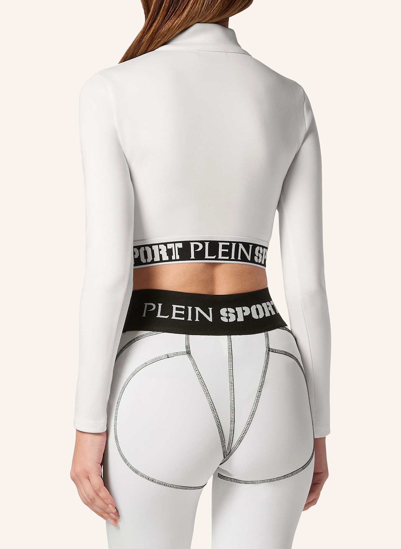 PLEIN SPORT Cropped Top, Farbe: WEISS (Bild 2)