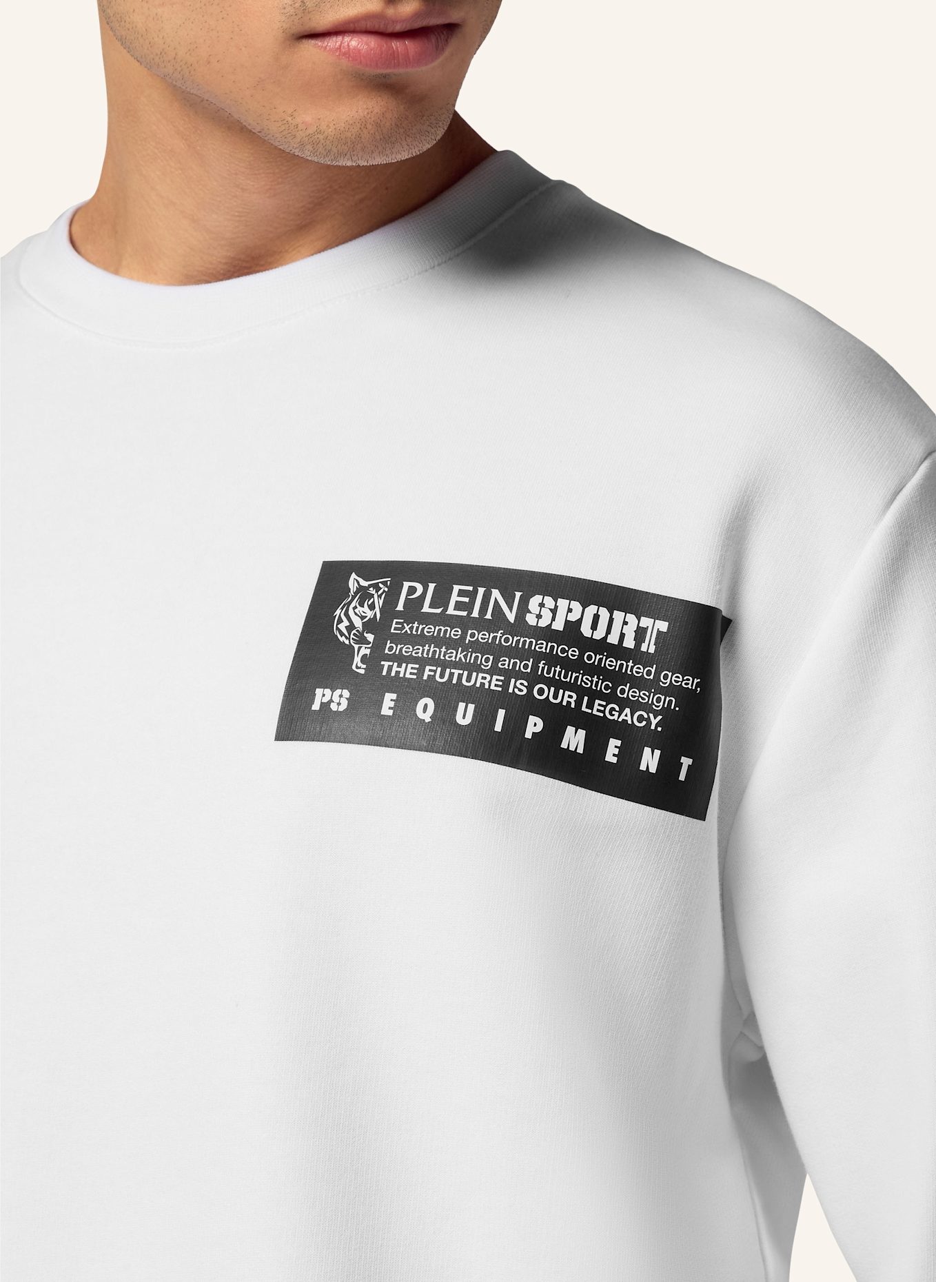 PLEIN SPORT Sweatshirt, Farbe: WEISS/ SCHWARZ (Bild 3)