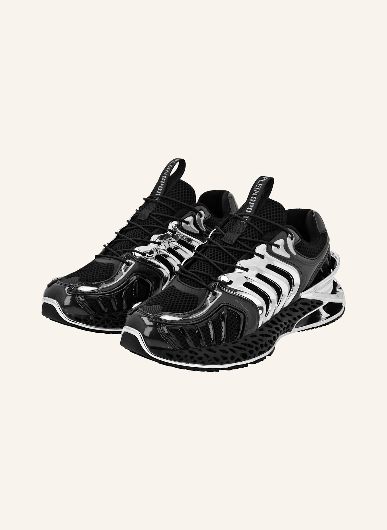 PLEIN SPORT Runner Sneaker THE THUNDER STROKE GEN.X.02., Farbe: SCHWARZ/ SILBER (Bild 1)