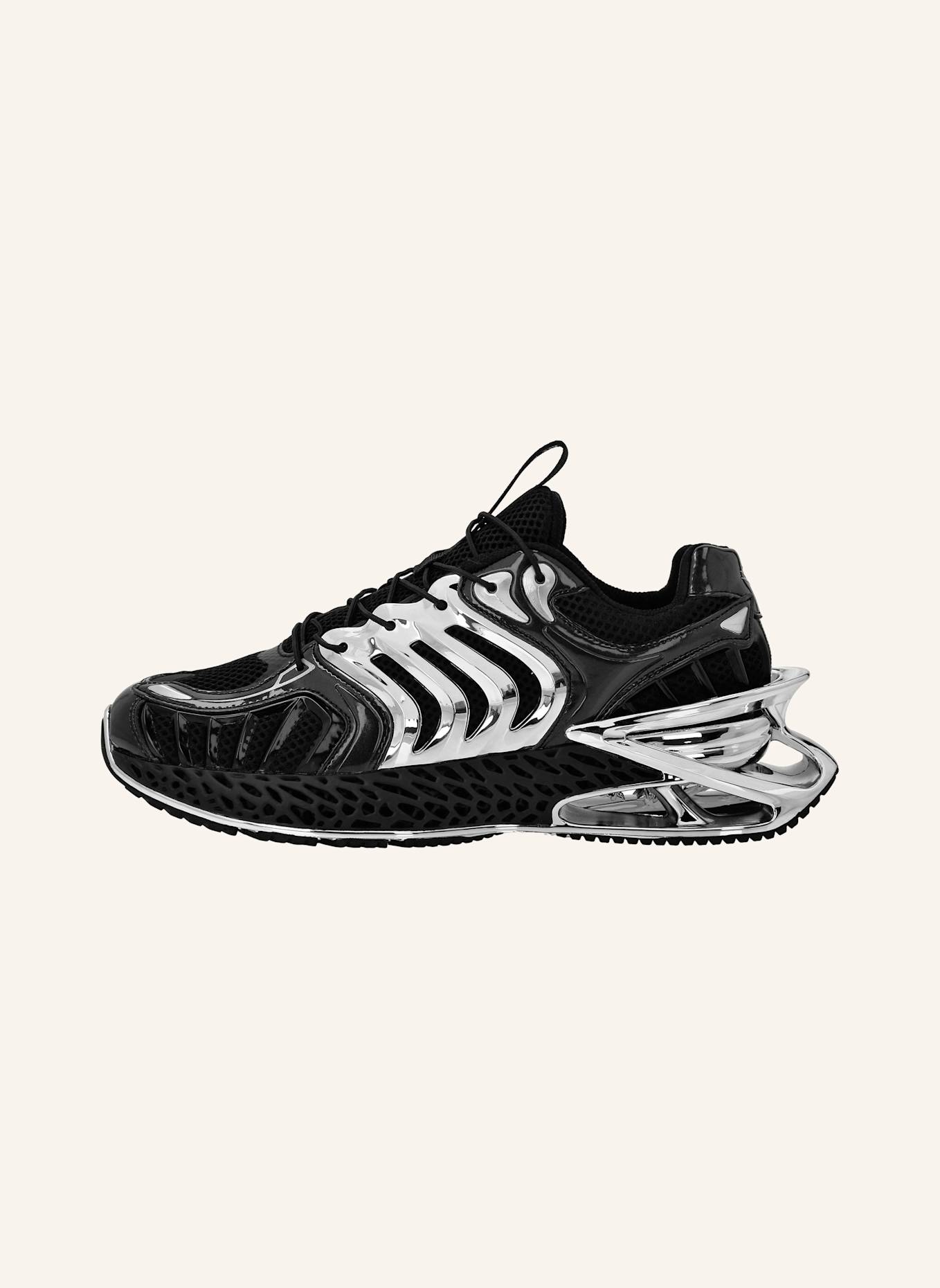 PLEIN SPORT Runner Sneaker THE THUNDER STROKE GEN.X.02., Farbe: SCHWARZ/ SILBER (Bild 3)