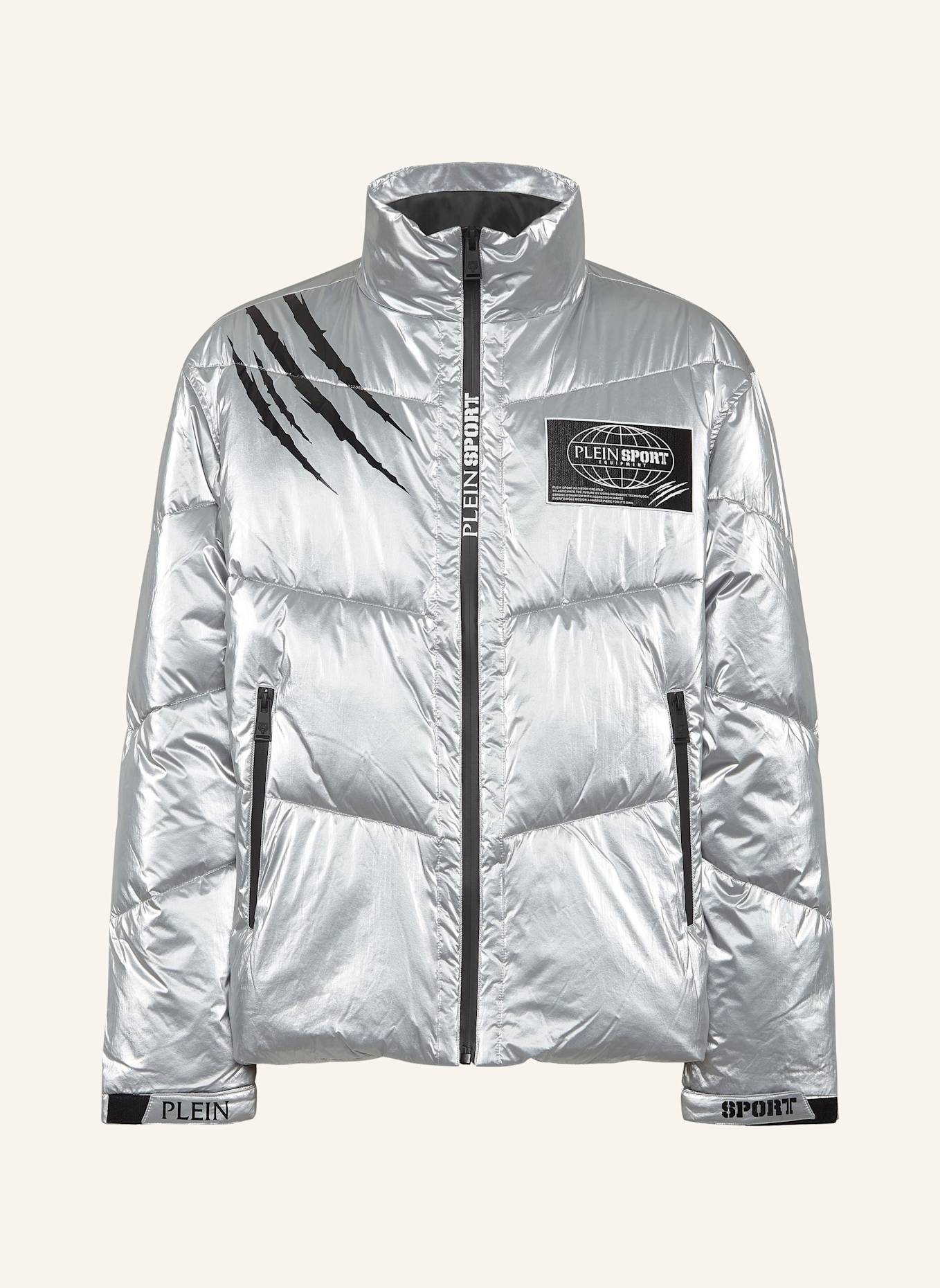 PLEIN SPORT Daunenjacke, Farbe: SILBER (Bild 1)