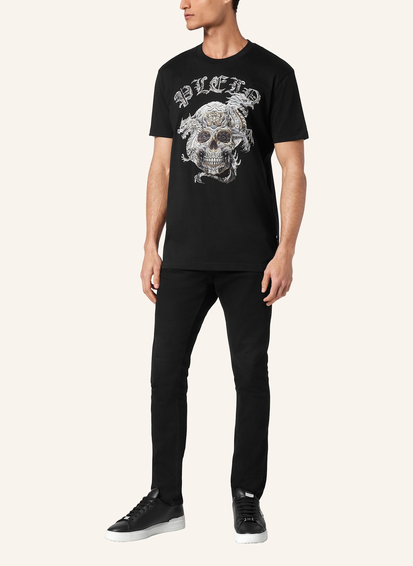 PHILIPP PLEIN PHILIPP PLEIN T-Shirt SKULL, Farbe: SCHWARZ (Bild 4)