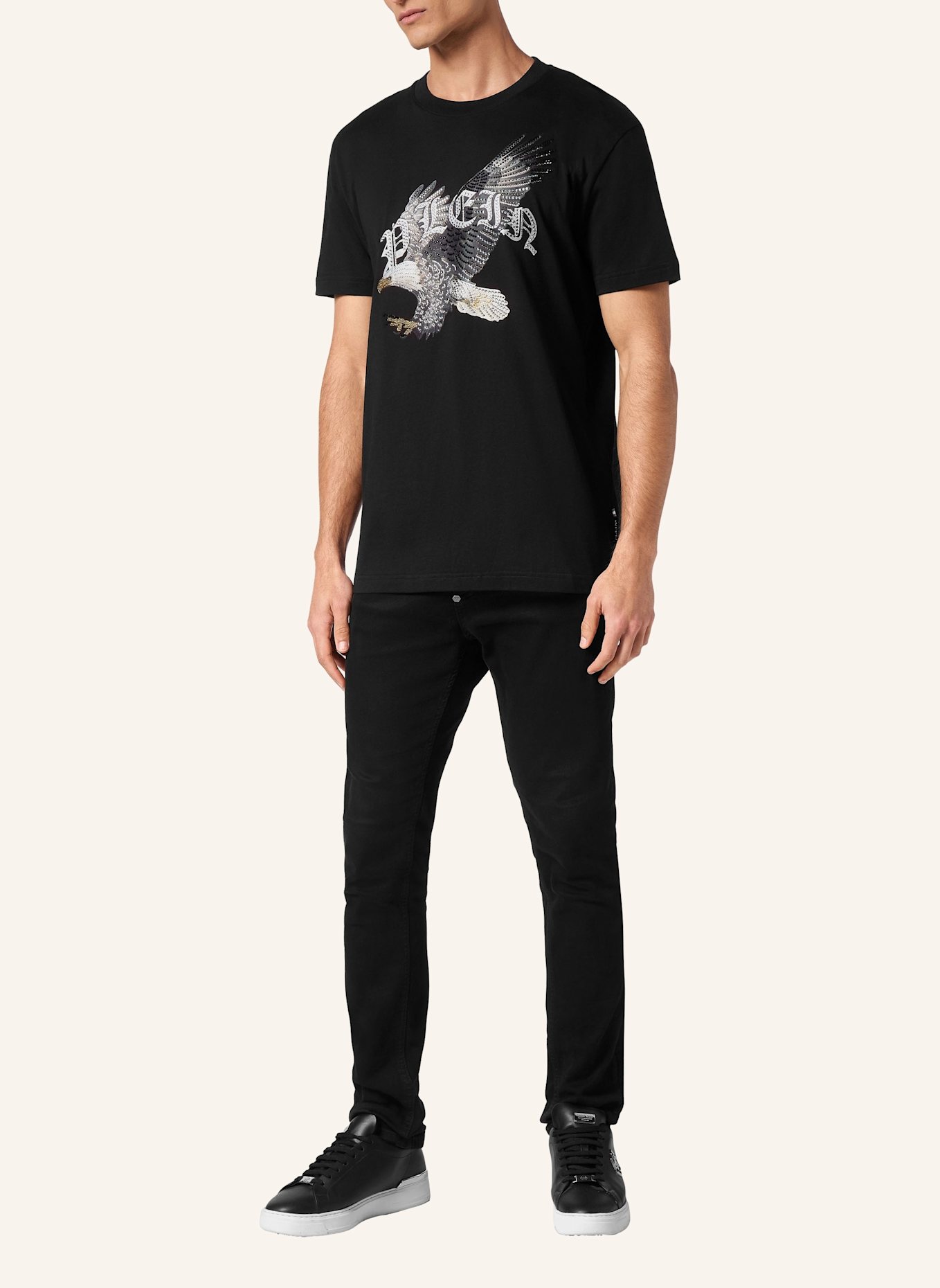 PHILIPP PLEIN PHILIPP PLEIN T-Shirt EAGLE, Farbe: SCHWARZ (Bild 4)