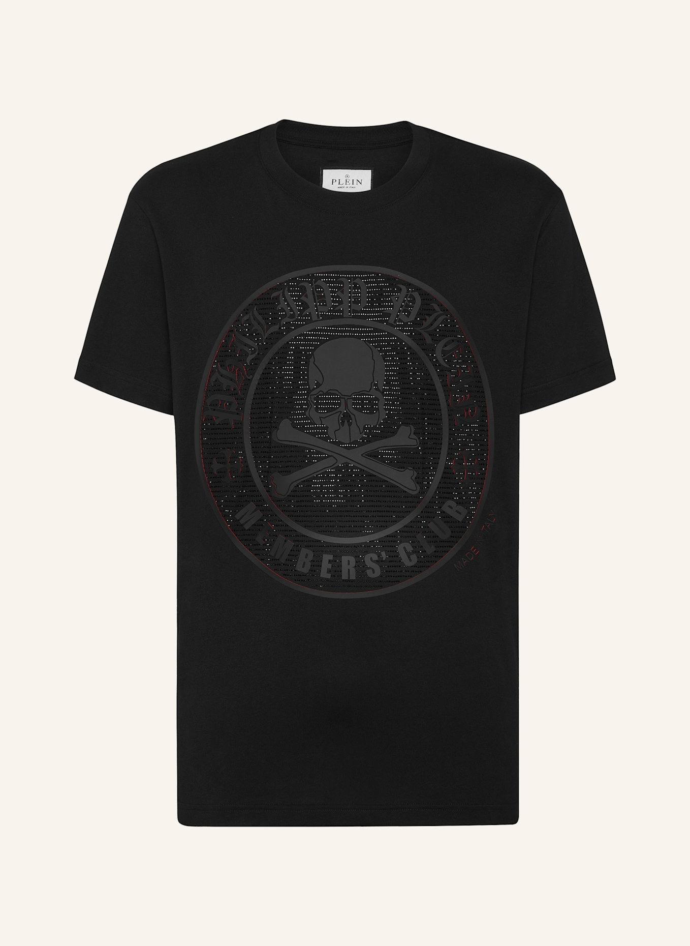 PHILIPP PLEIN PHILIPP PLEIN T-Shirt SKULL&BONES, Farbe: SCHWARZ (Bild 1)