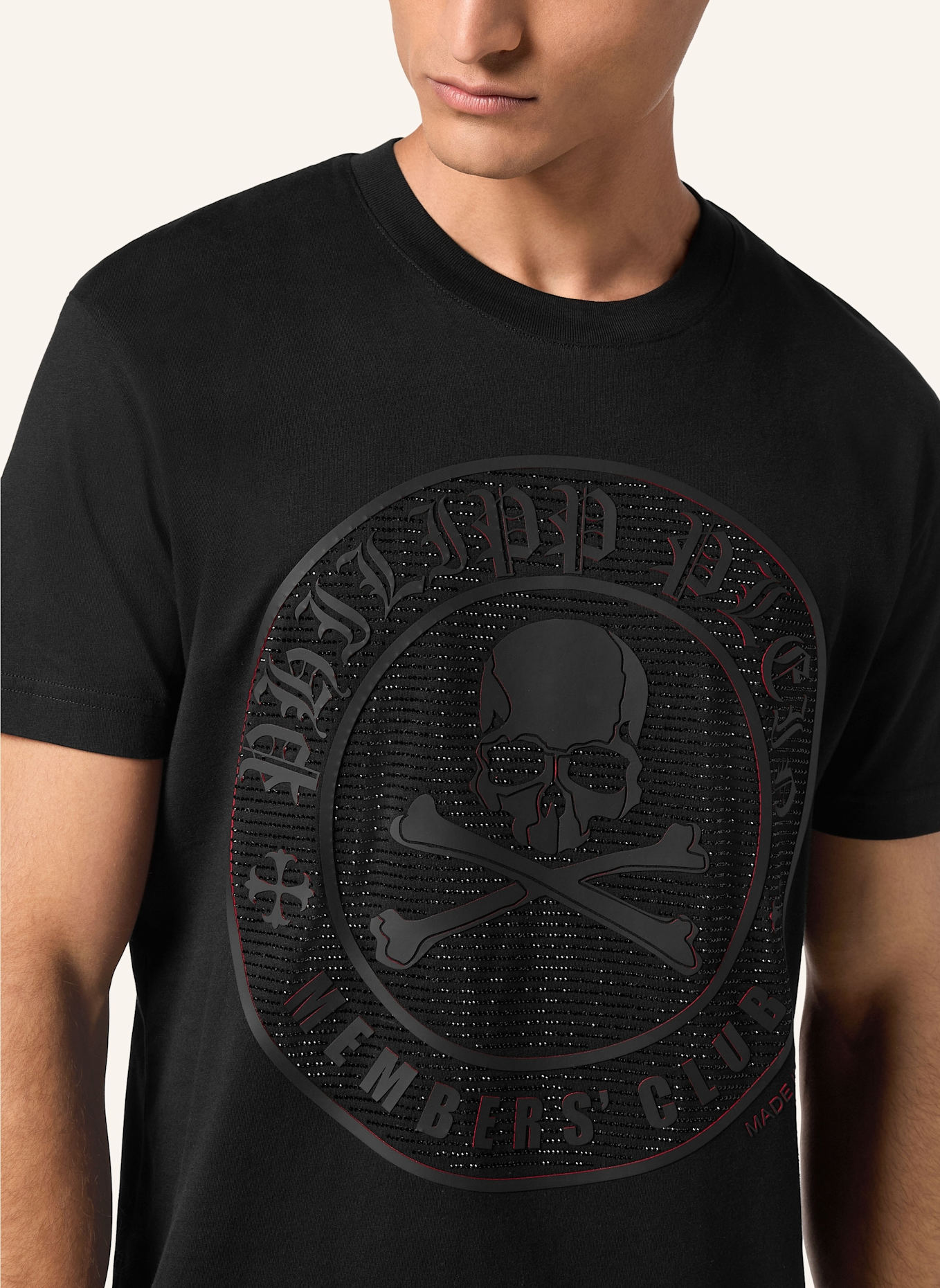 PHILIPP PLEIN PHILIPP PLEIN T-Shirt SKULL&BONES, Farbe: SCHWARZ (Bild 3)