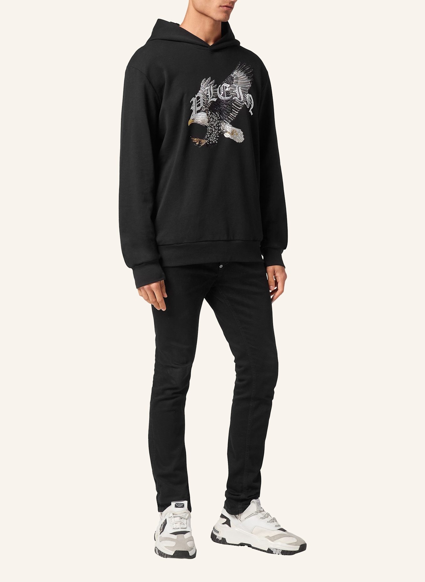 PHILIPP PLEIN Sweatshirt EAGLE, Farbe: SCHWARZ (Bild 4)