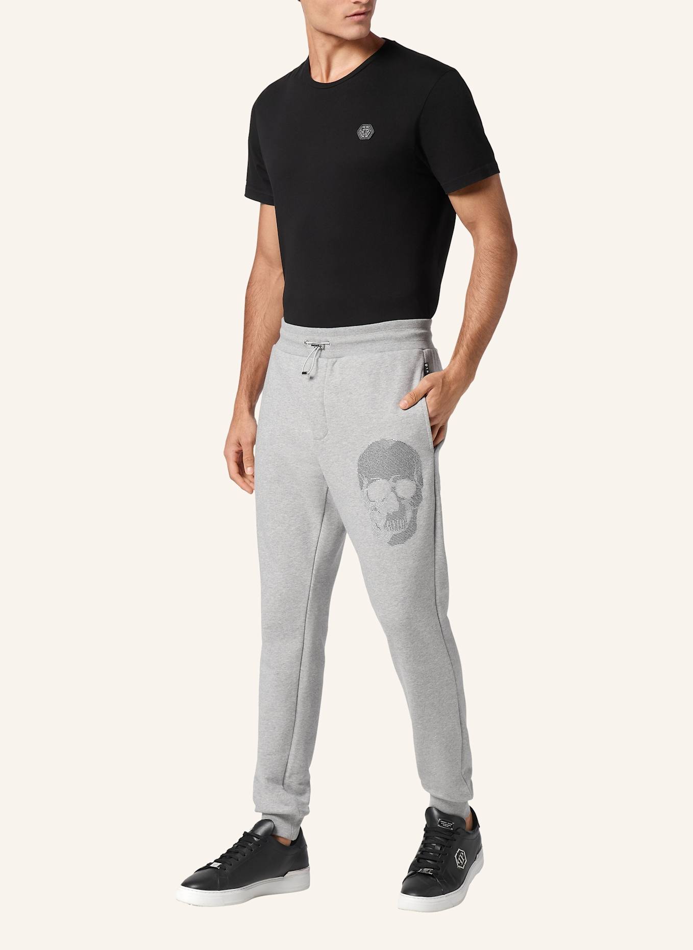 PHILIPP PLEIN Sweatpants SKULL, Farbe: GRAU (Bild 4)