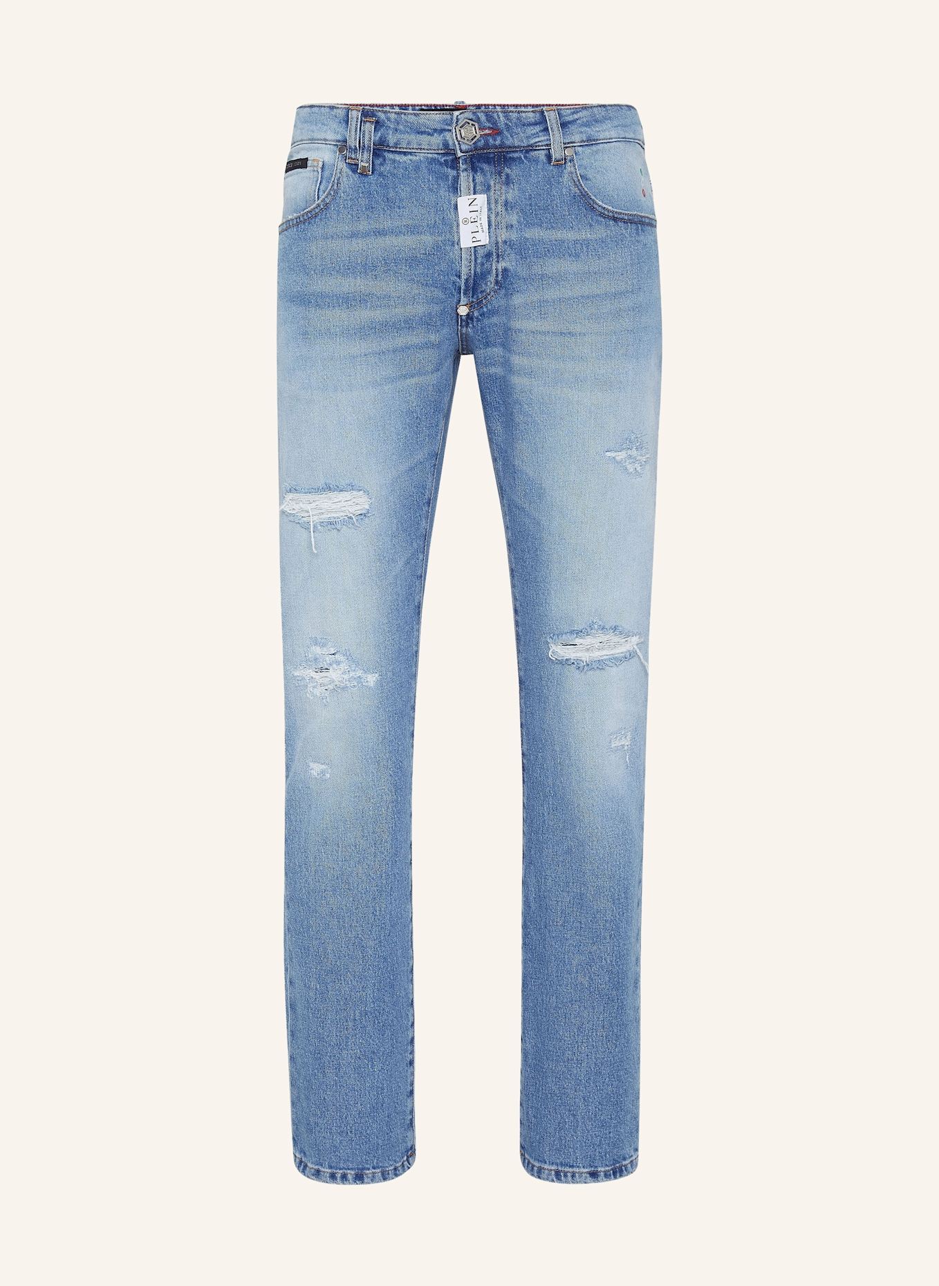 PHILIPP PLEIN Jeans Regular Fit, Farbe: HELLBLAU (Bild 1)