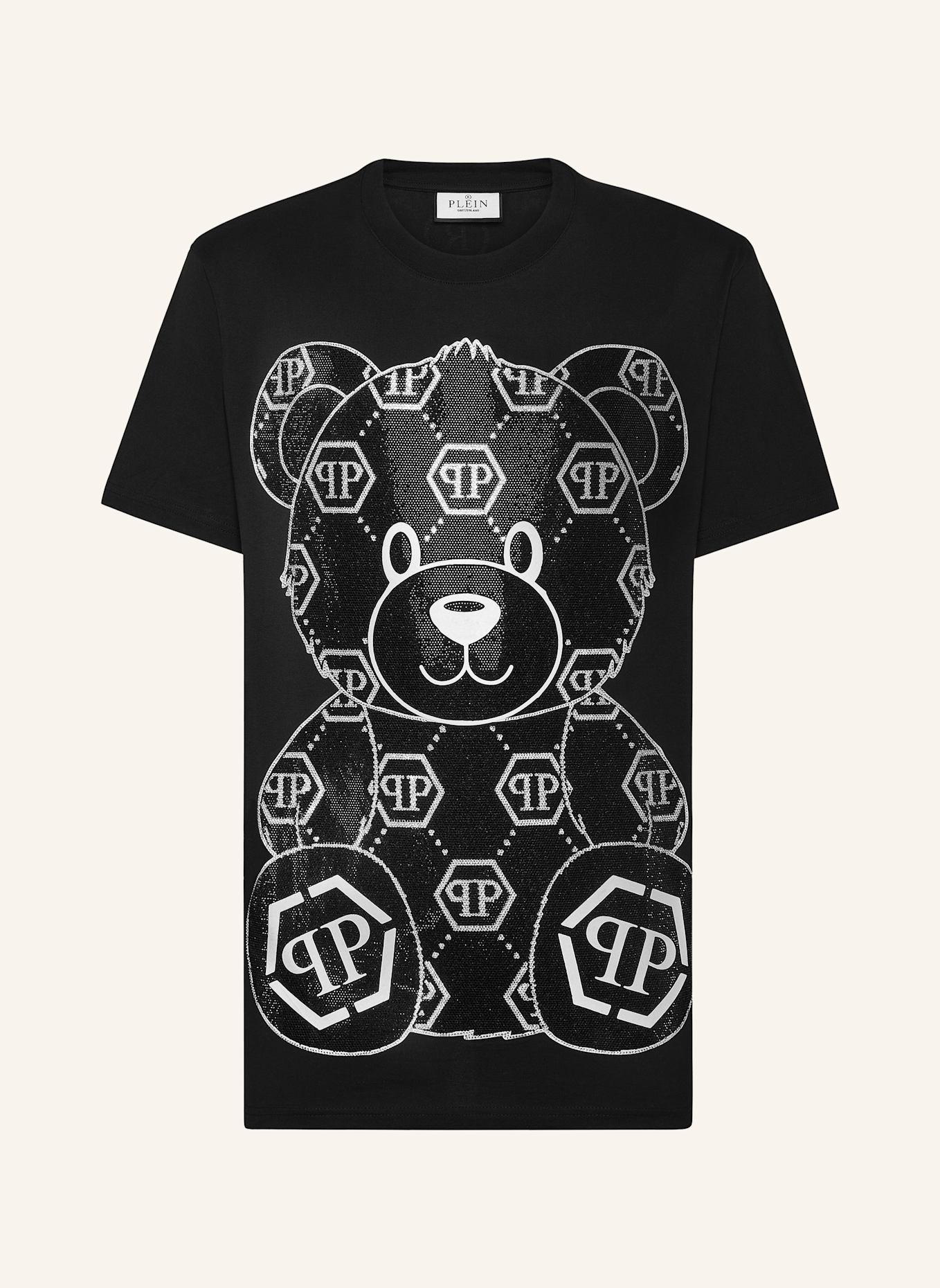 PHILIPP PLEIN T-Shirt TEDDY BEAR, Farbe: SCHWARZ (Bild 1)