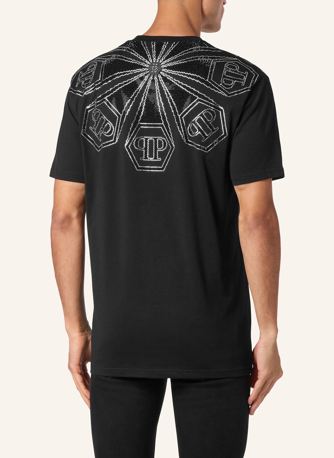 PHILIPP PLEIN PHILIPP PLEIN T-Shirt HEXAGON, Farbe: SCHWARZ (Bild 2)