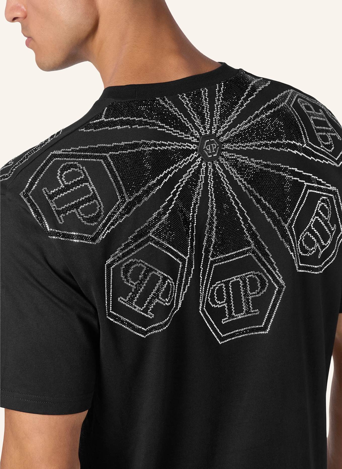 PHILIPP PLEIN PHILIPP PLEIN T-Shirt HEXAGON, Farbe: SCHWARZ (Bild 3)