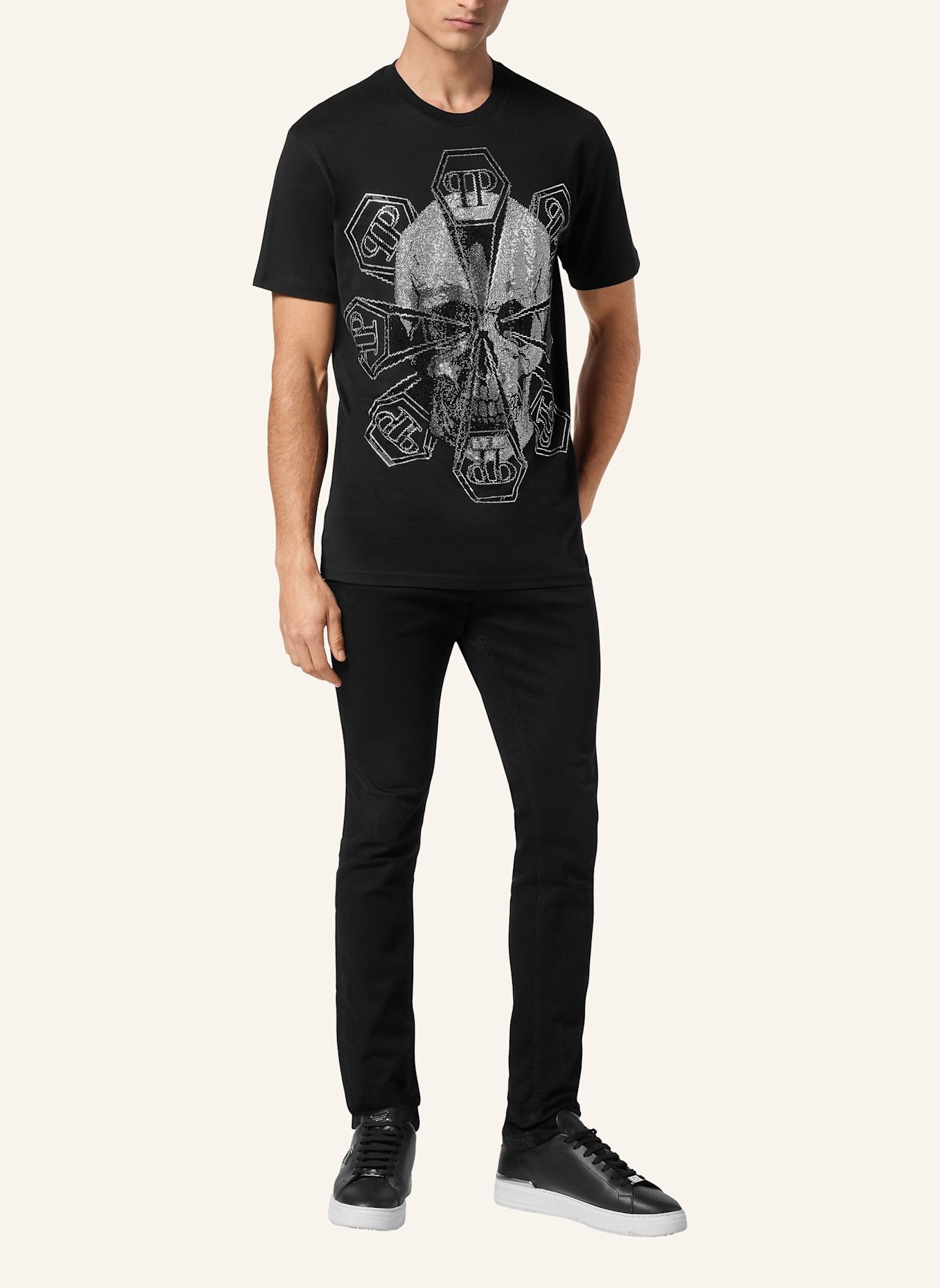 PHILIPP PLEIN PHILIPP PLEIN T-Shirt SKULL, Farbe: SCHWARZ (Bild 4)