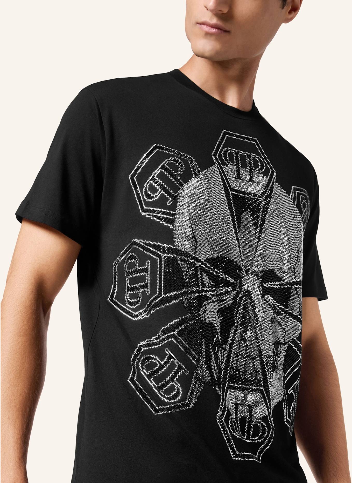 PHILIPP PLEIN PHILIPP PLEIN T-Shirt SKULL, Farbe: SCHWARZ (Bild 3)