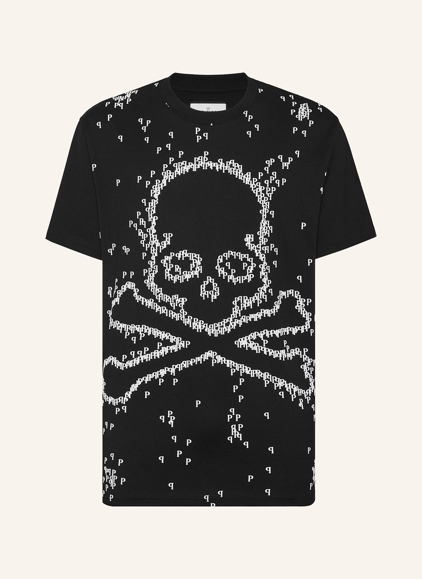 PHILIPP PLEIN PHILIPP PLEIN T-Shirt SKULL&BONES, Farbe: SCHWARZ (Bild 1)